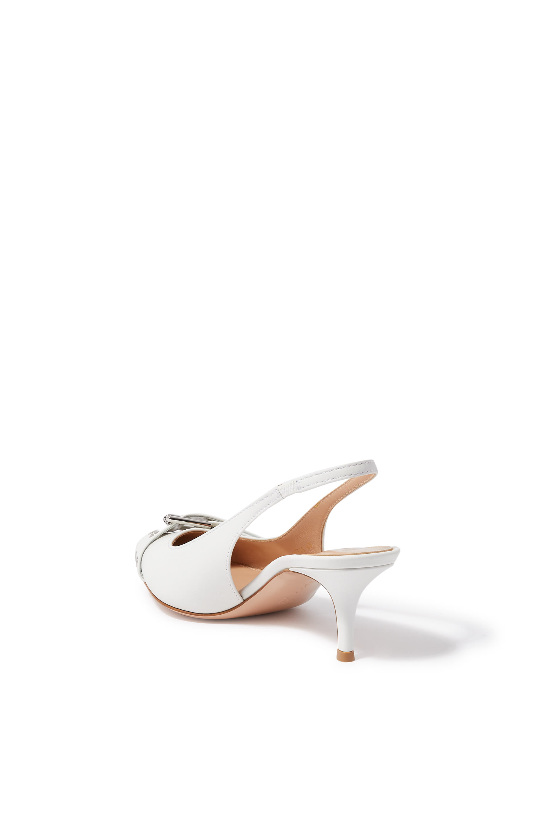 Leith 55mm Buckle-Strap Leather Pumps