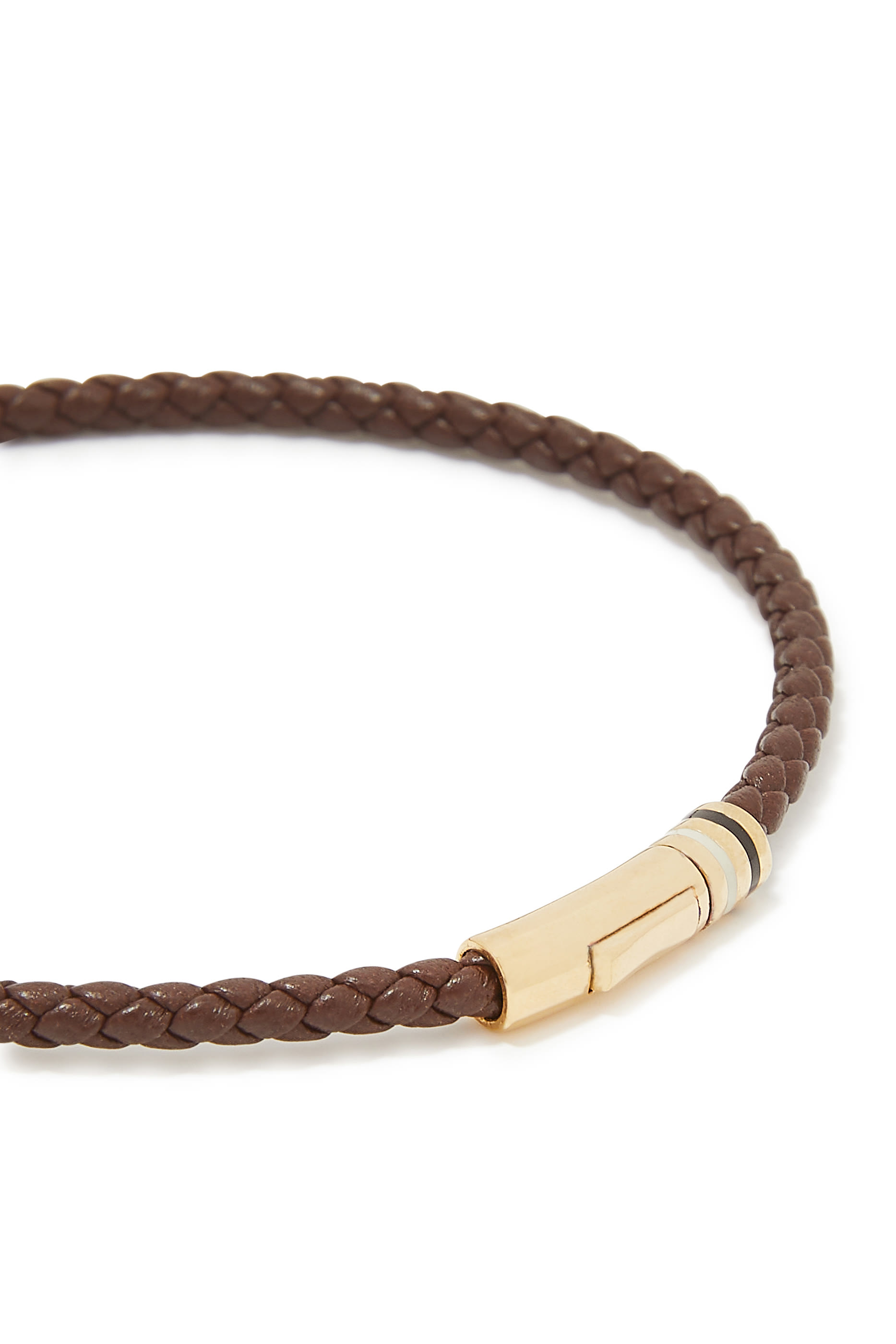 Juno Bracelet, 14K Gold-Plated Sterling Silver & Leather