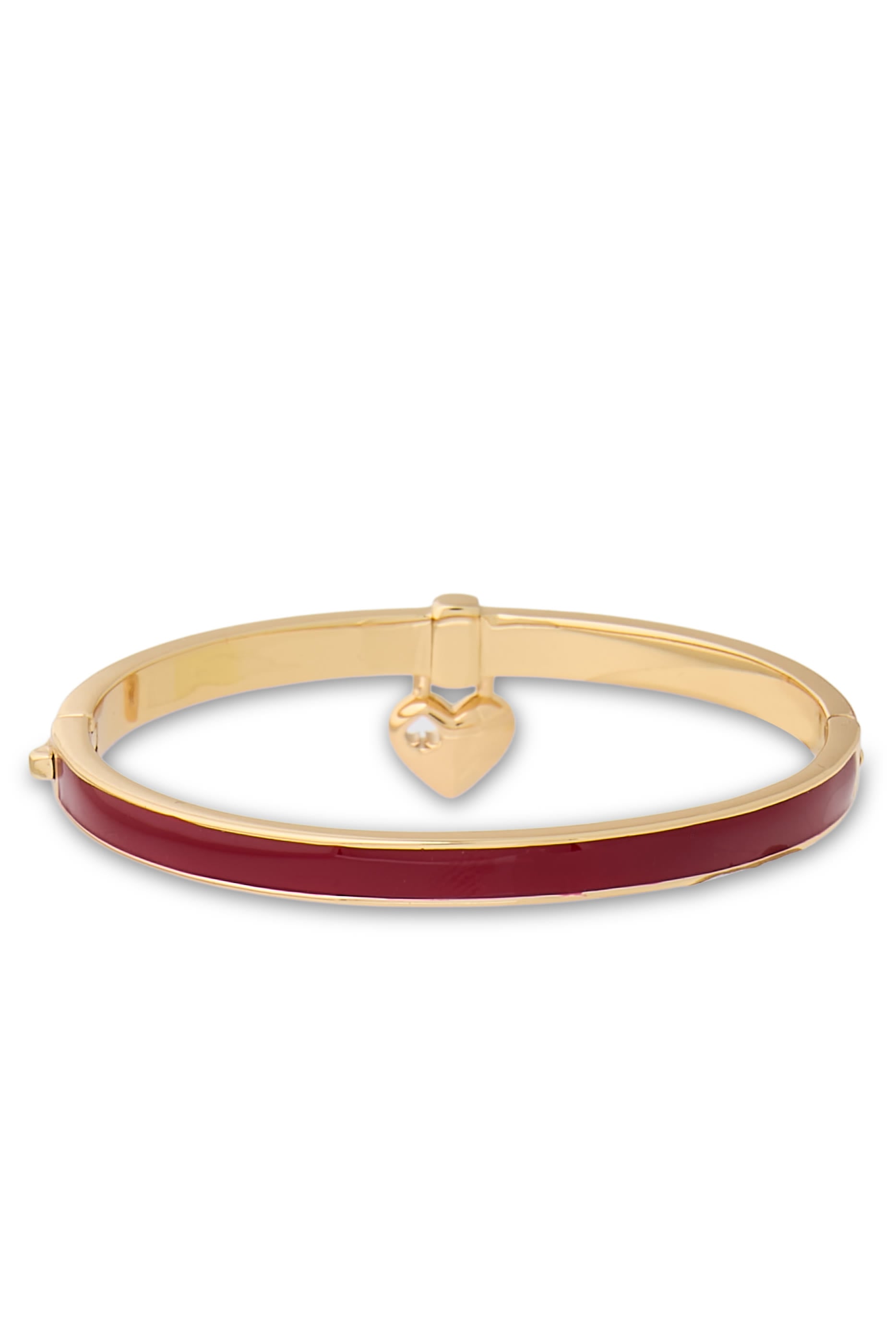 Heart Spade Thin Bangle, Stainless Steel & Enamel