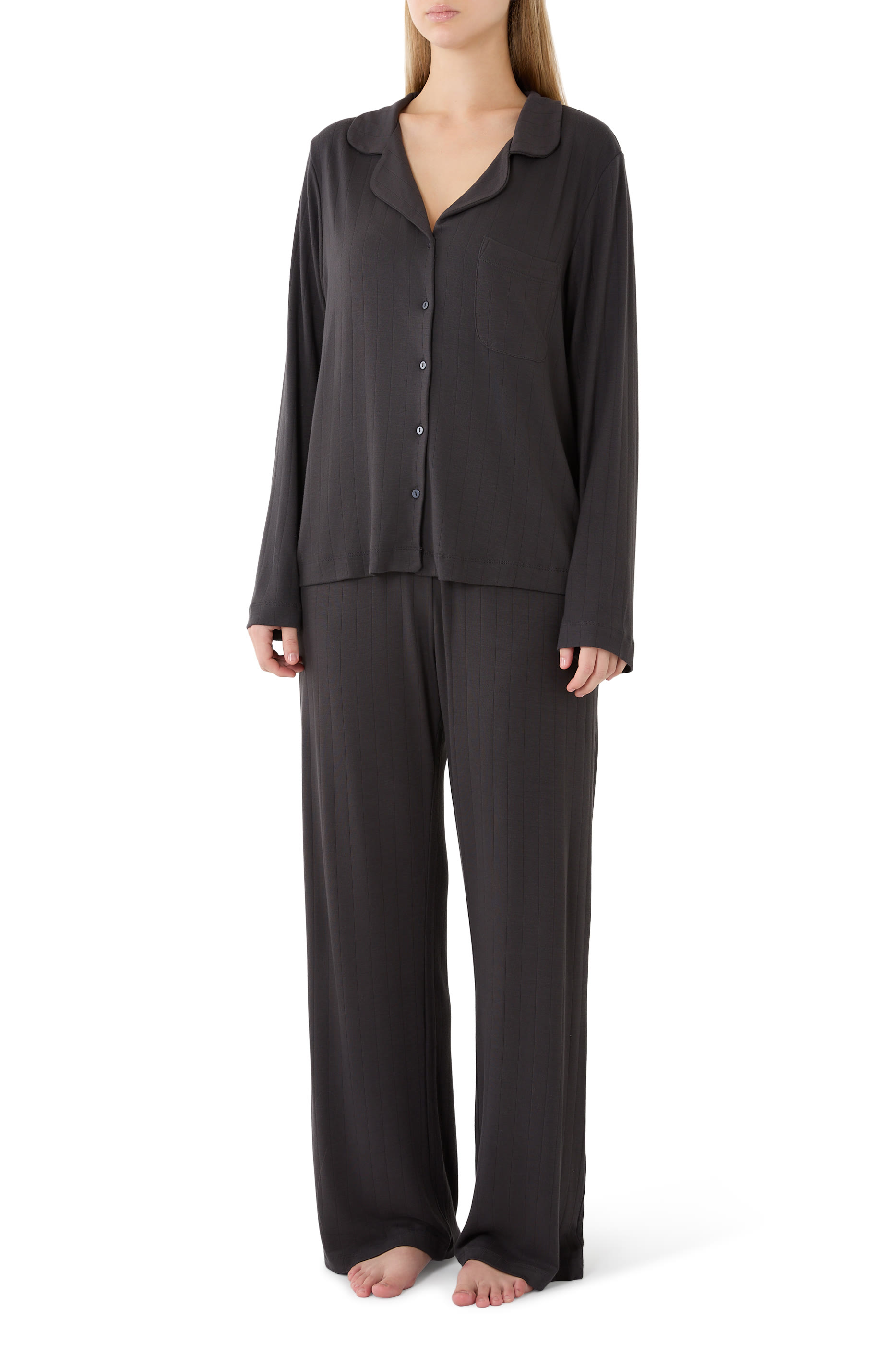  Jersey Classic Flat Rib Pajama Set
