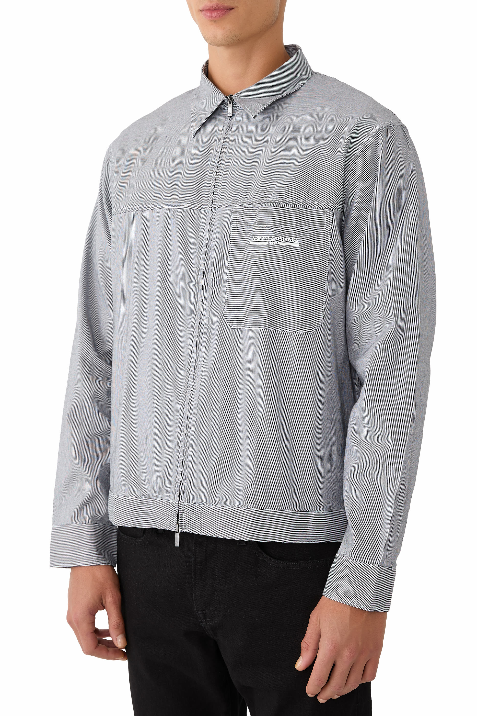 Pocket Zip-Through Shirt
