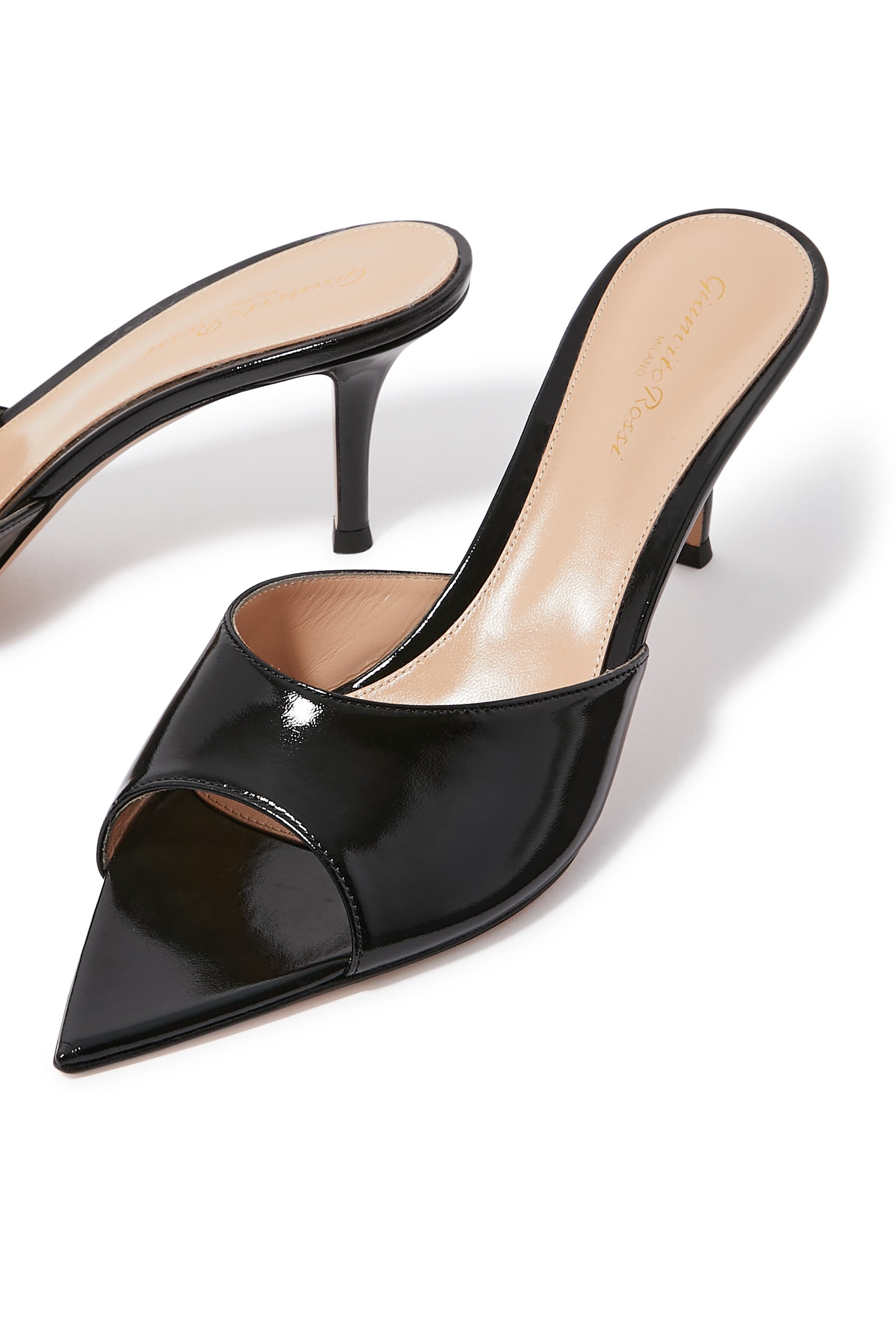 Elle 70 Patent Leather Mules