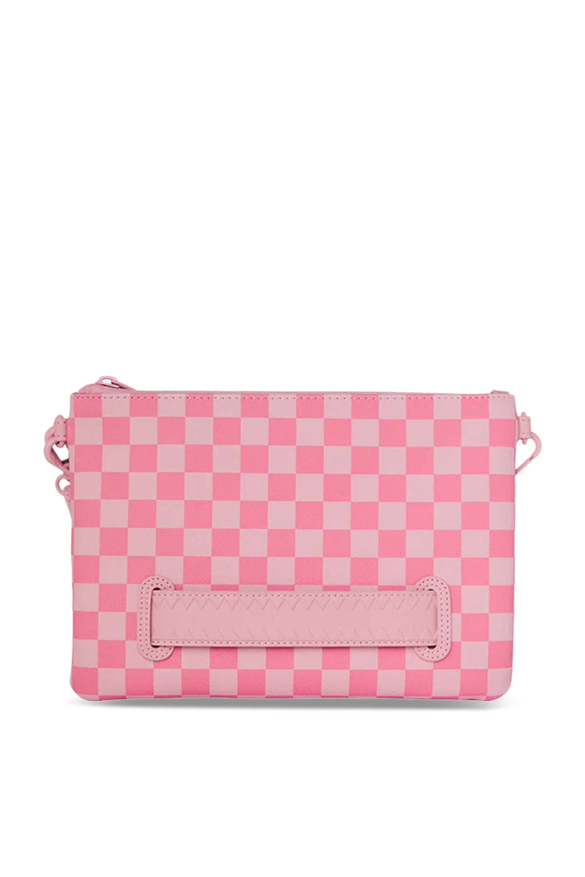 Kids Sharks in Paris Checkered Clutch Bag