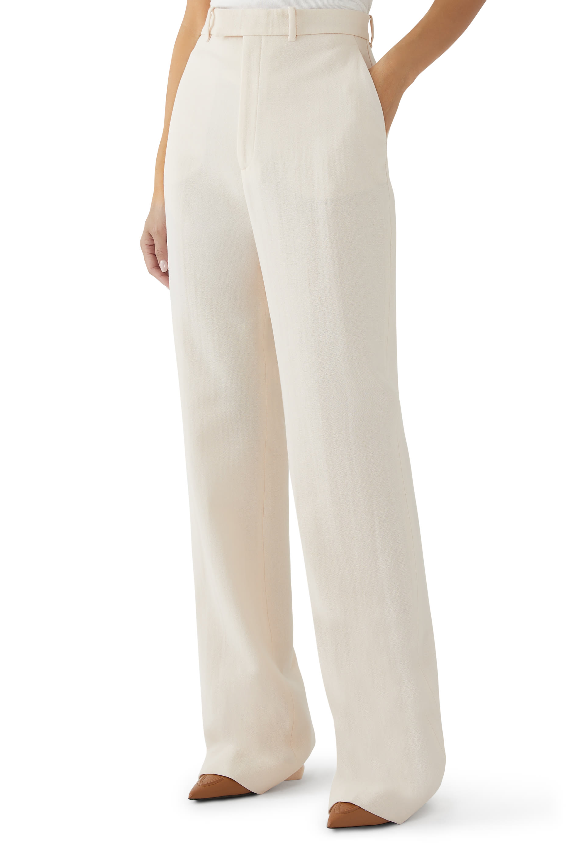 Wool Crêpe Trousers