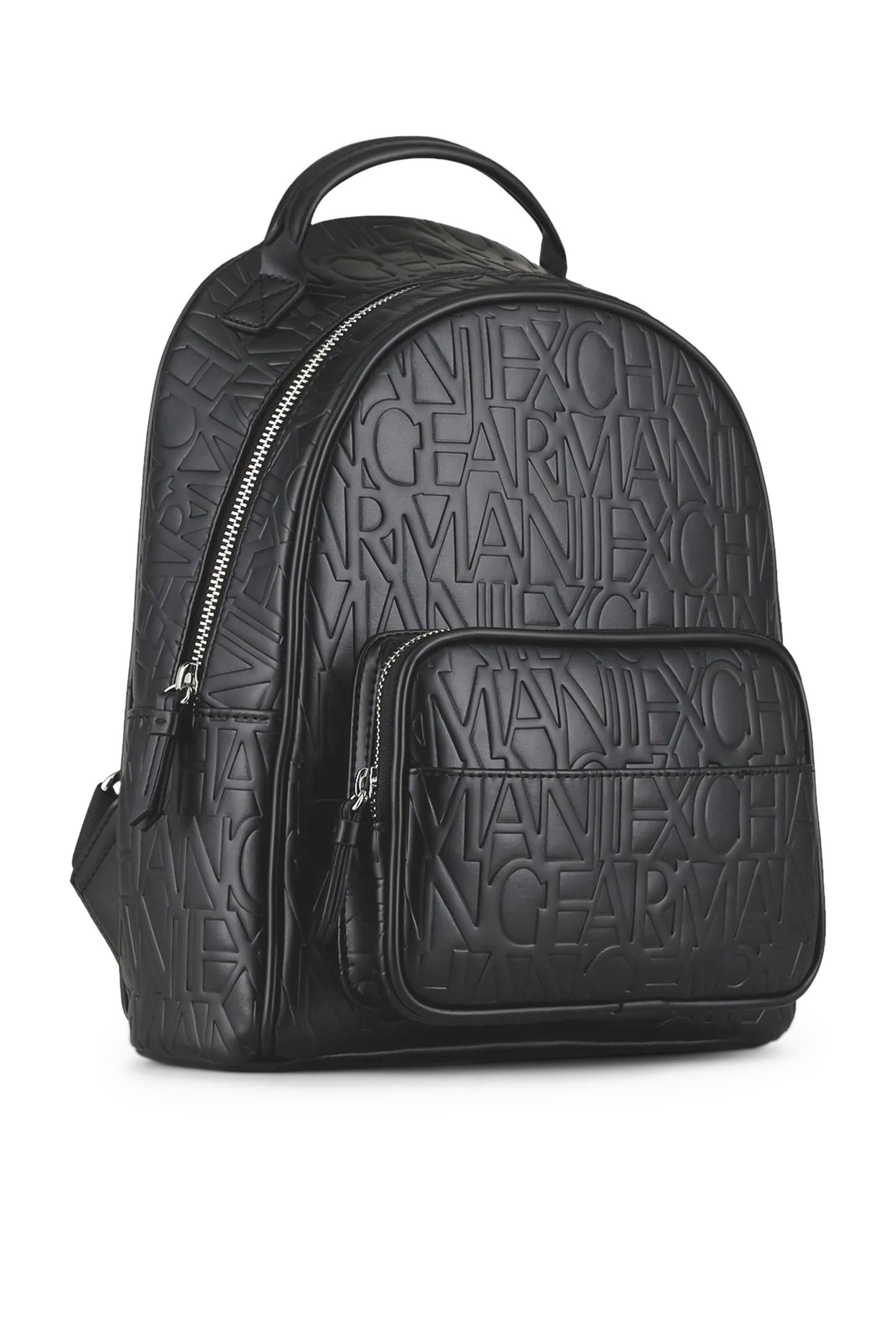 Embossed All-Over Logo Backpack
