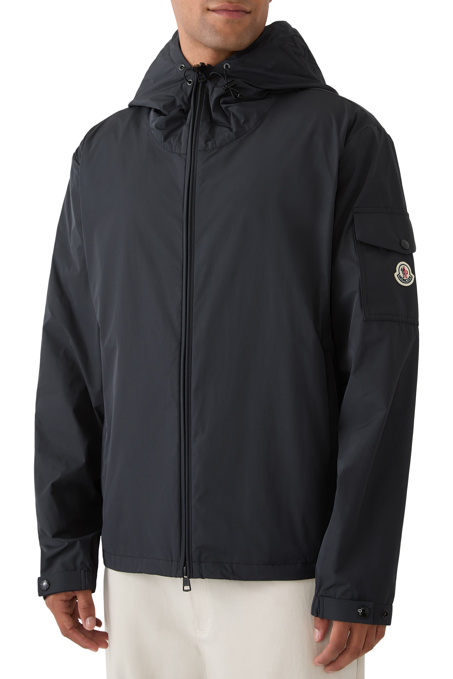 Lens-Detail Hooded Jacket