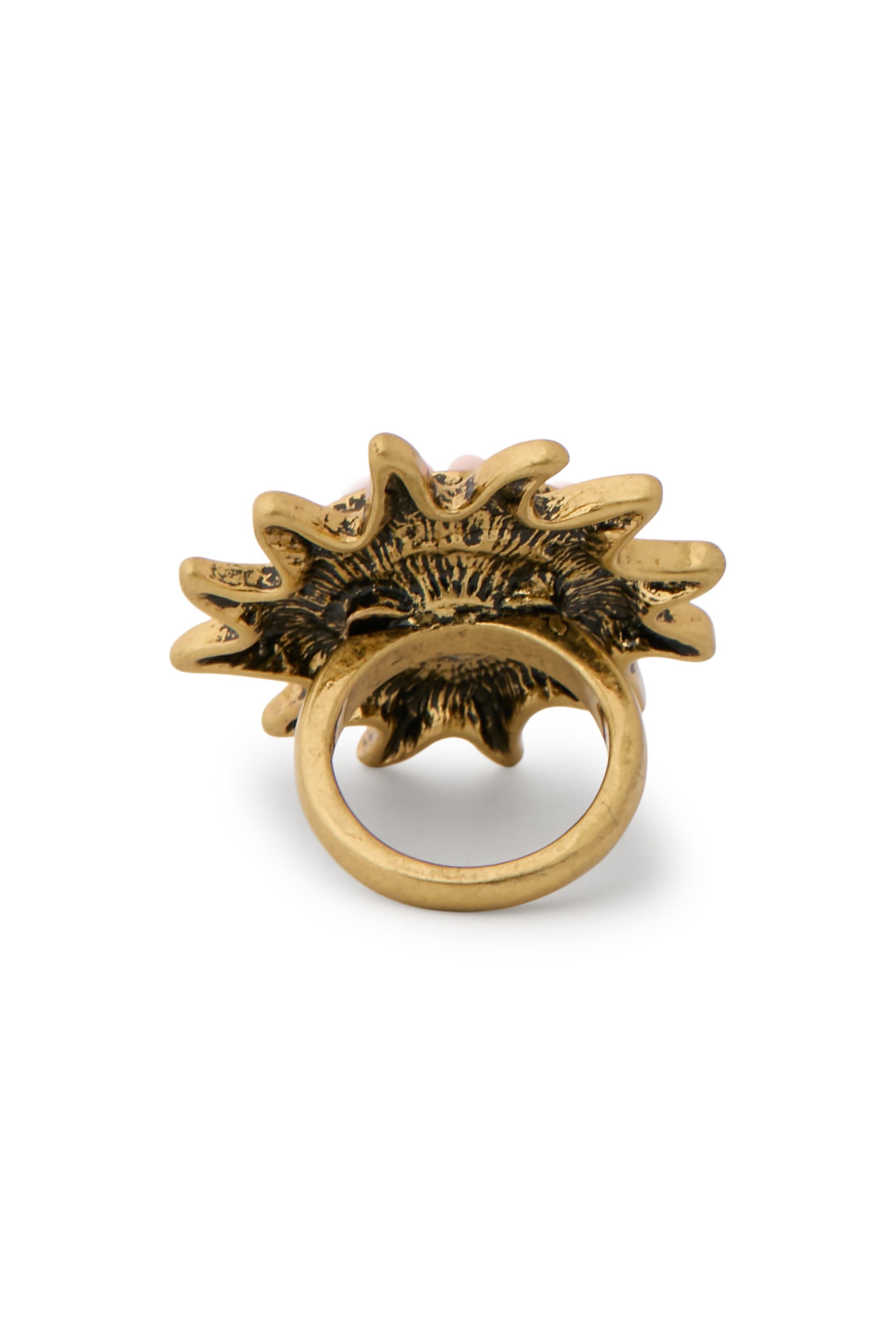 Crystal Sun Ring, Brass & Crystal