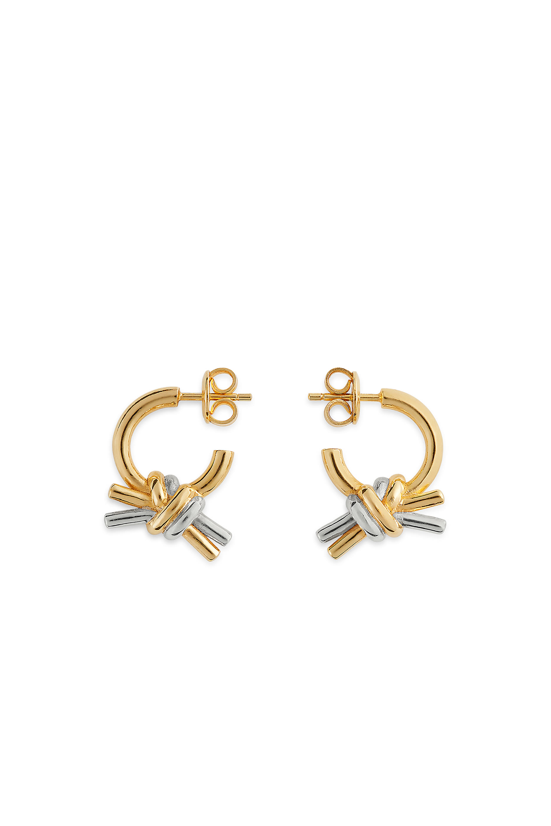 Knot Earrings, 18k Gold-Finish Sterling Silver
