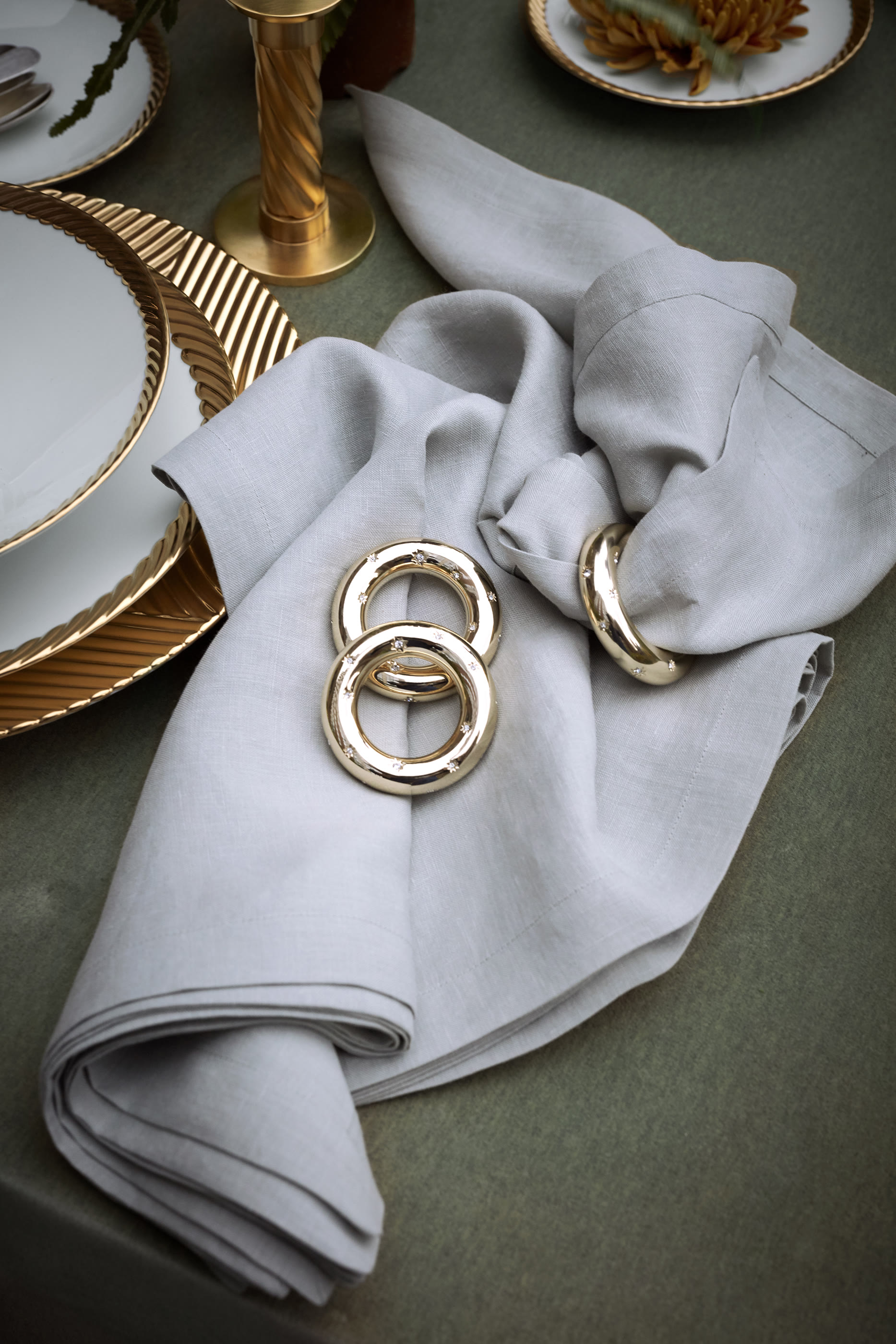 Star Swarovski Napkin Ring, Set of 4