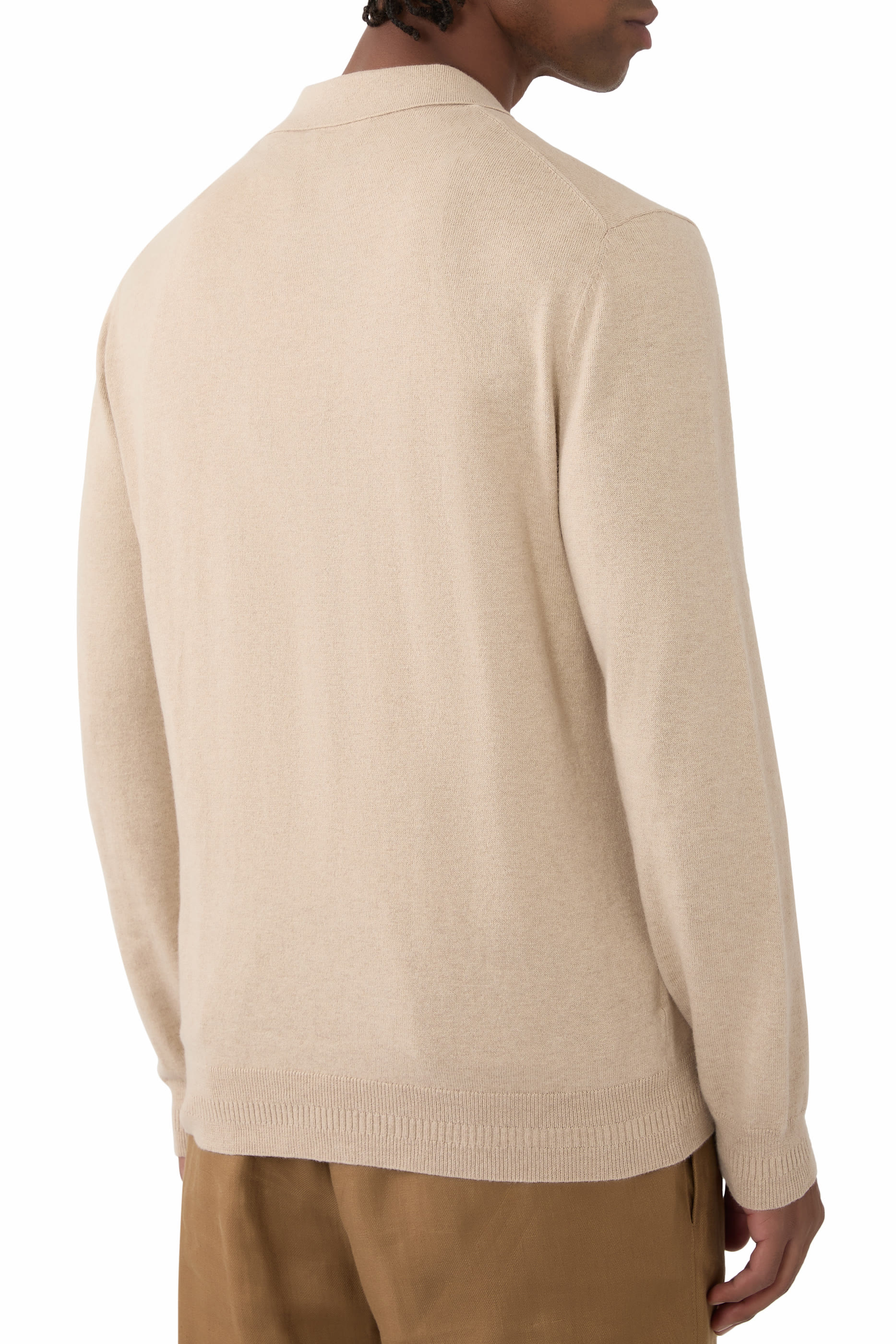 Teo Cotton-Cashmere Polo