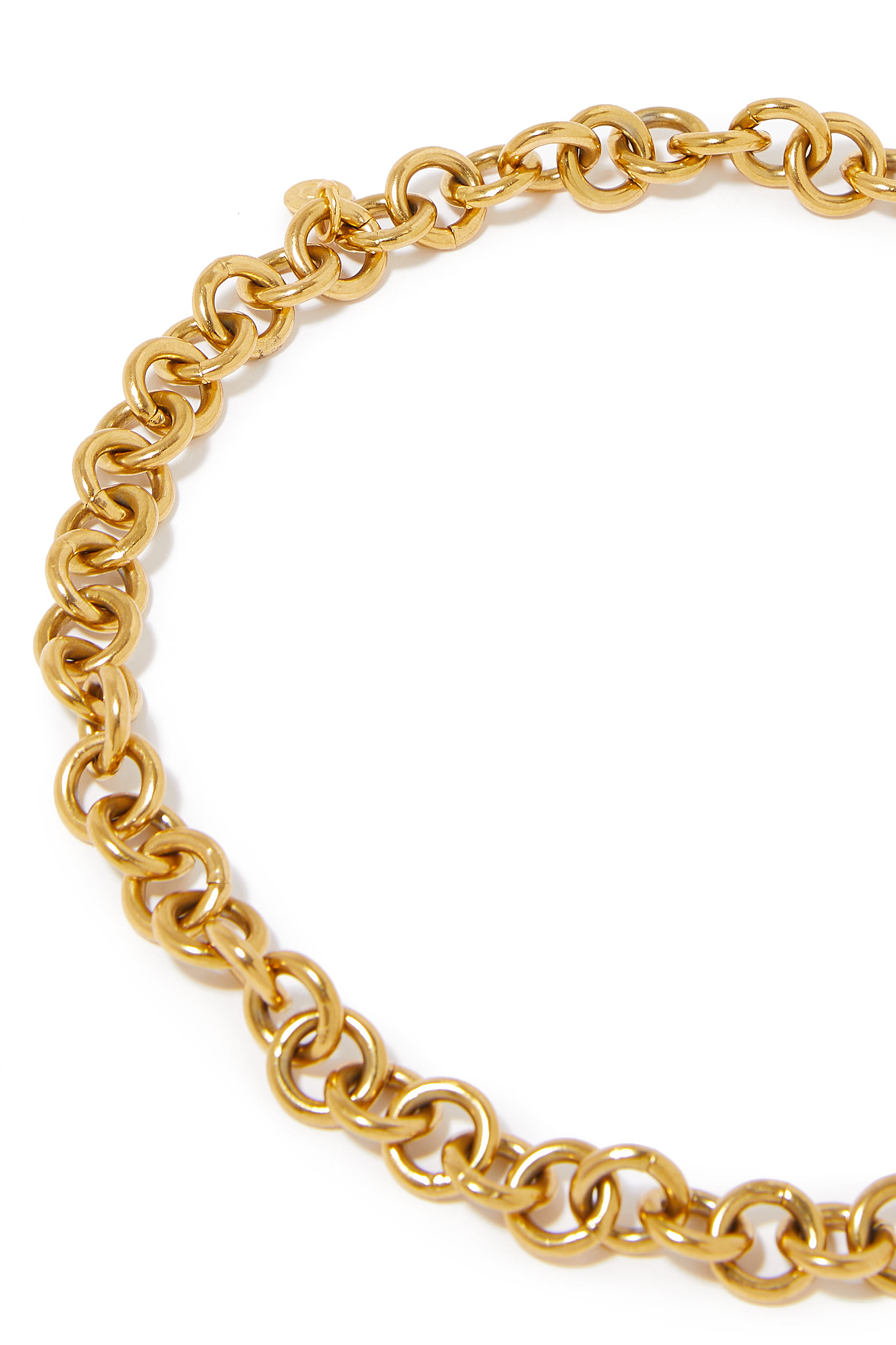 Elvira Necklace, Gold-plated Stainless Steel with Gold-plated Brass & Swarovski Crystal