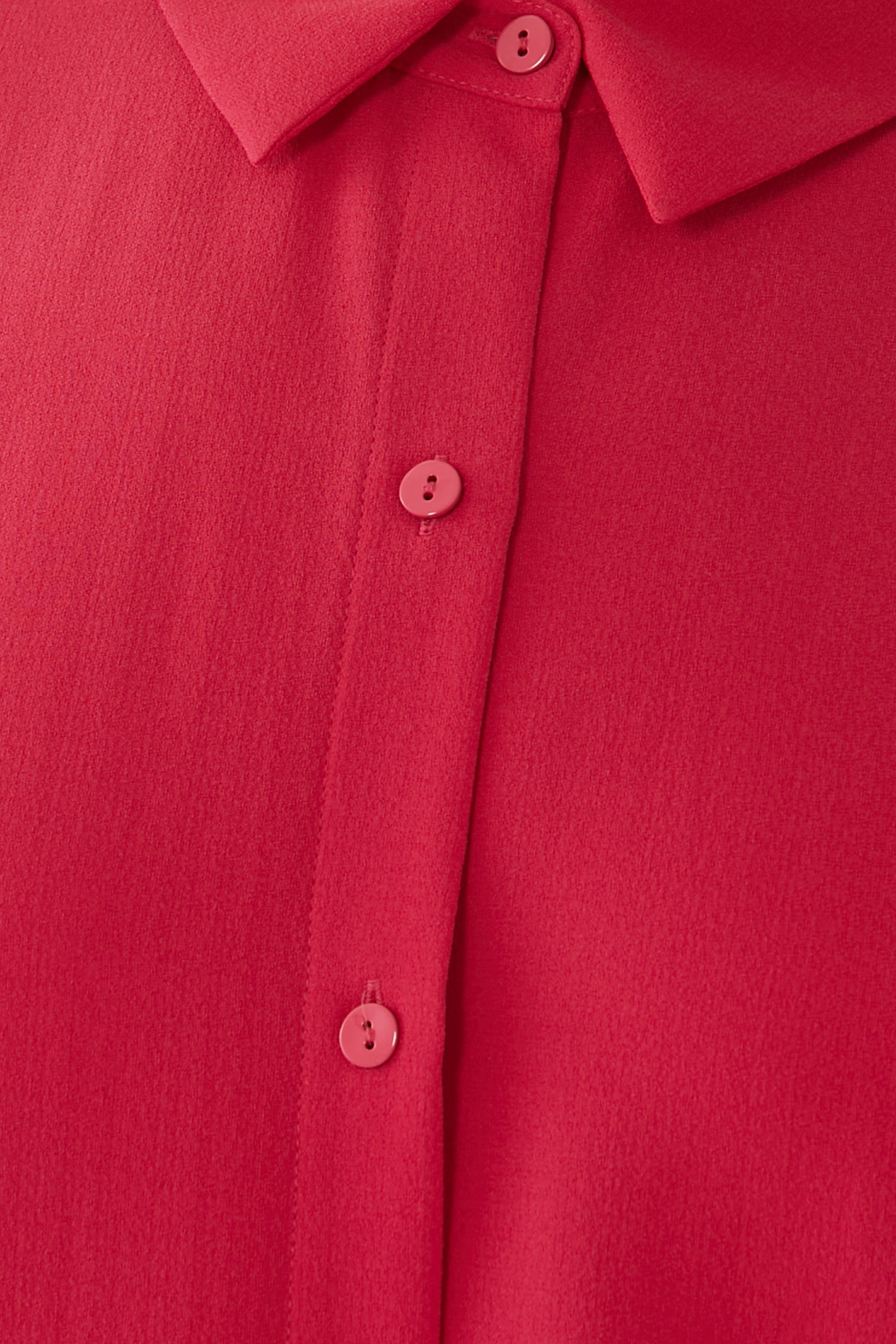 Silk Georgette Crepe Classic Collar Shirt