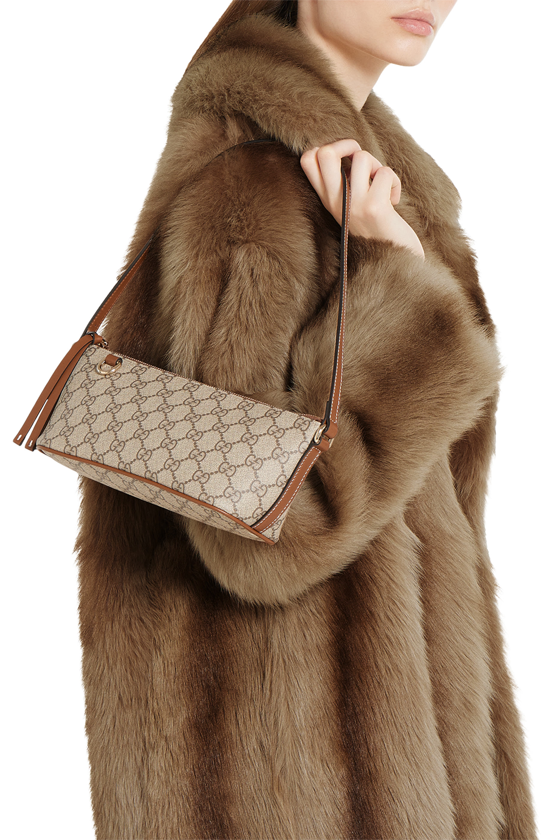 GG Emblem Small Shoulder Bag 