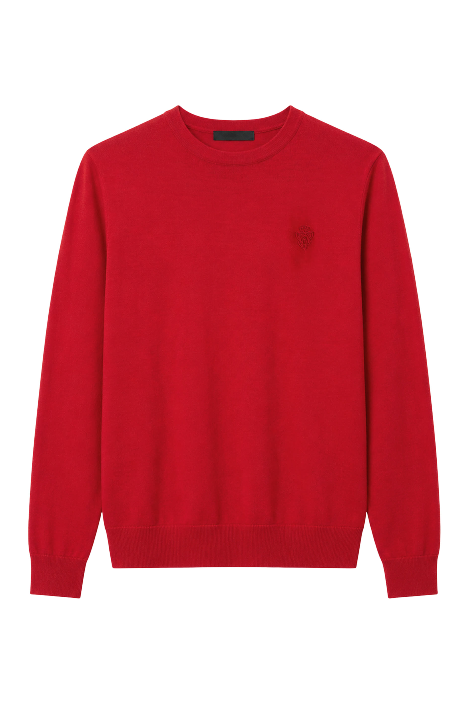Fine Wool Sweater with Embroidery