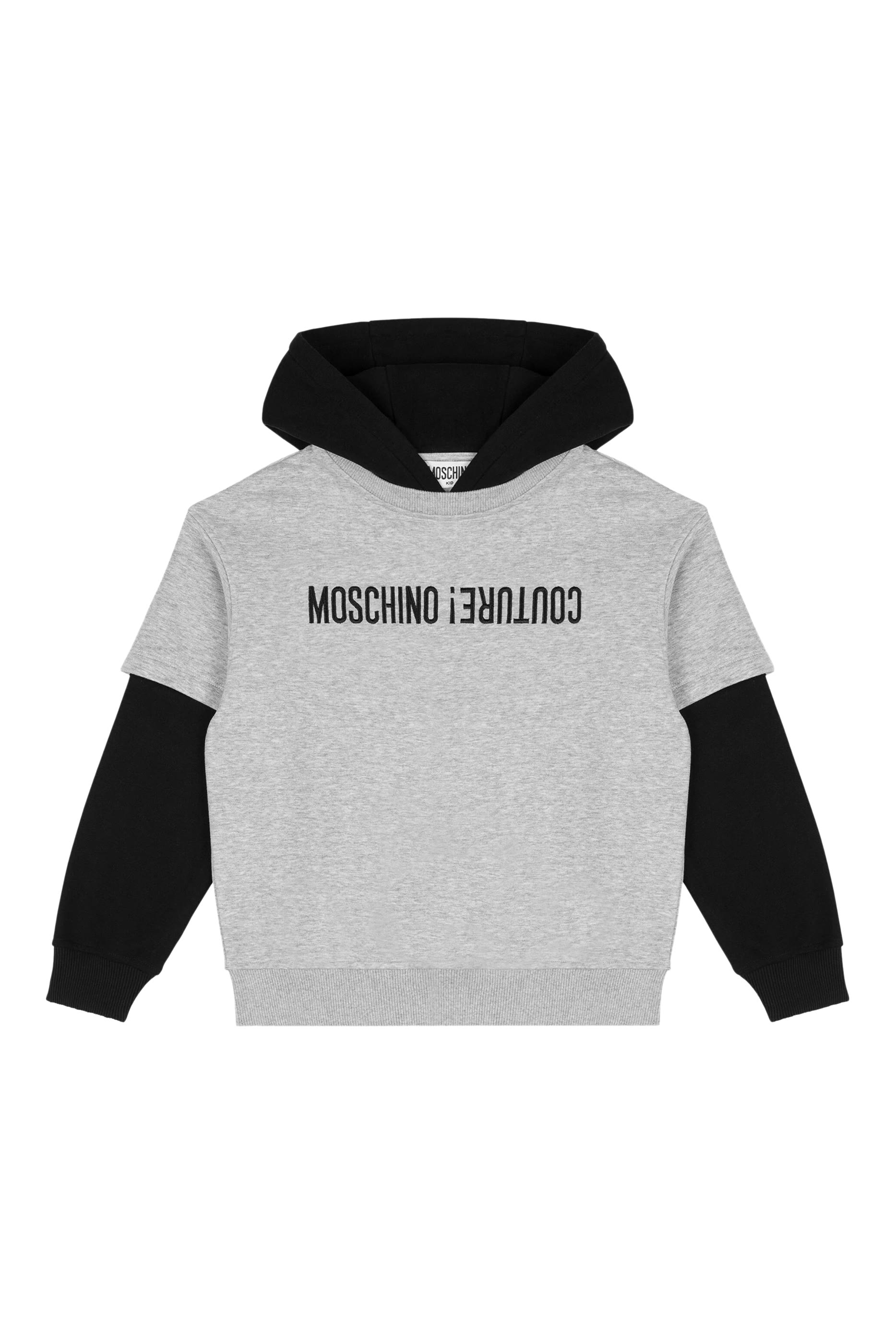 Kids Upside Down Logo-Print Hoodie