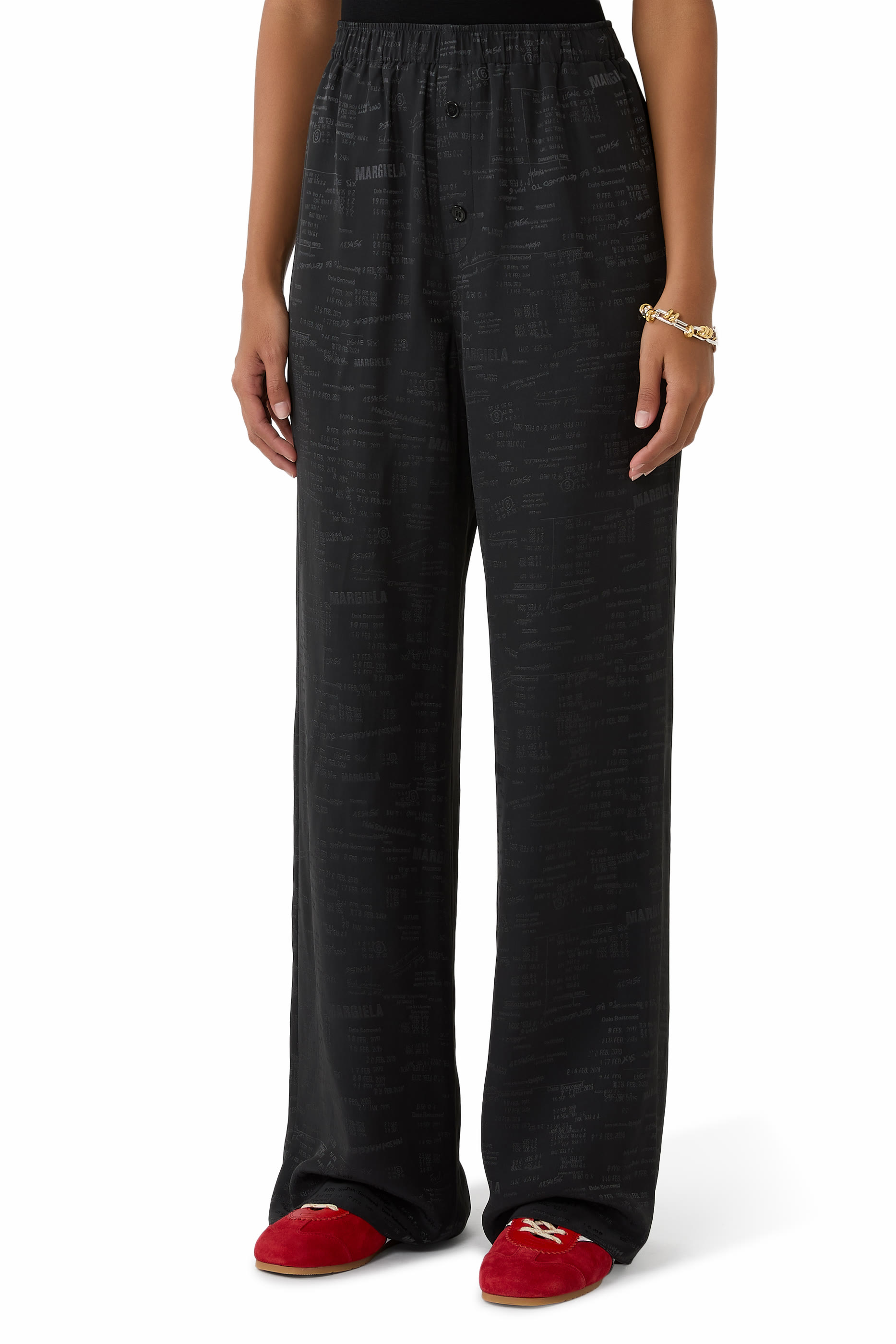Logo Wide-Leg Trousers