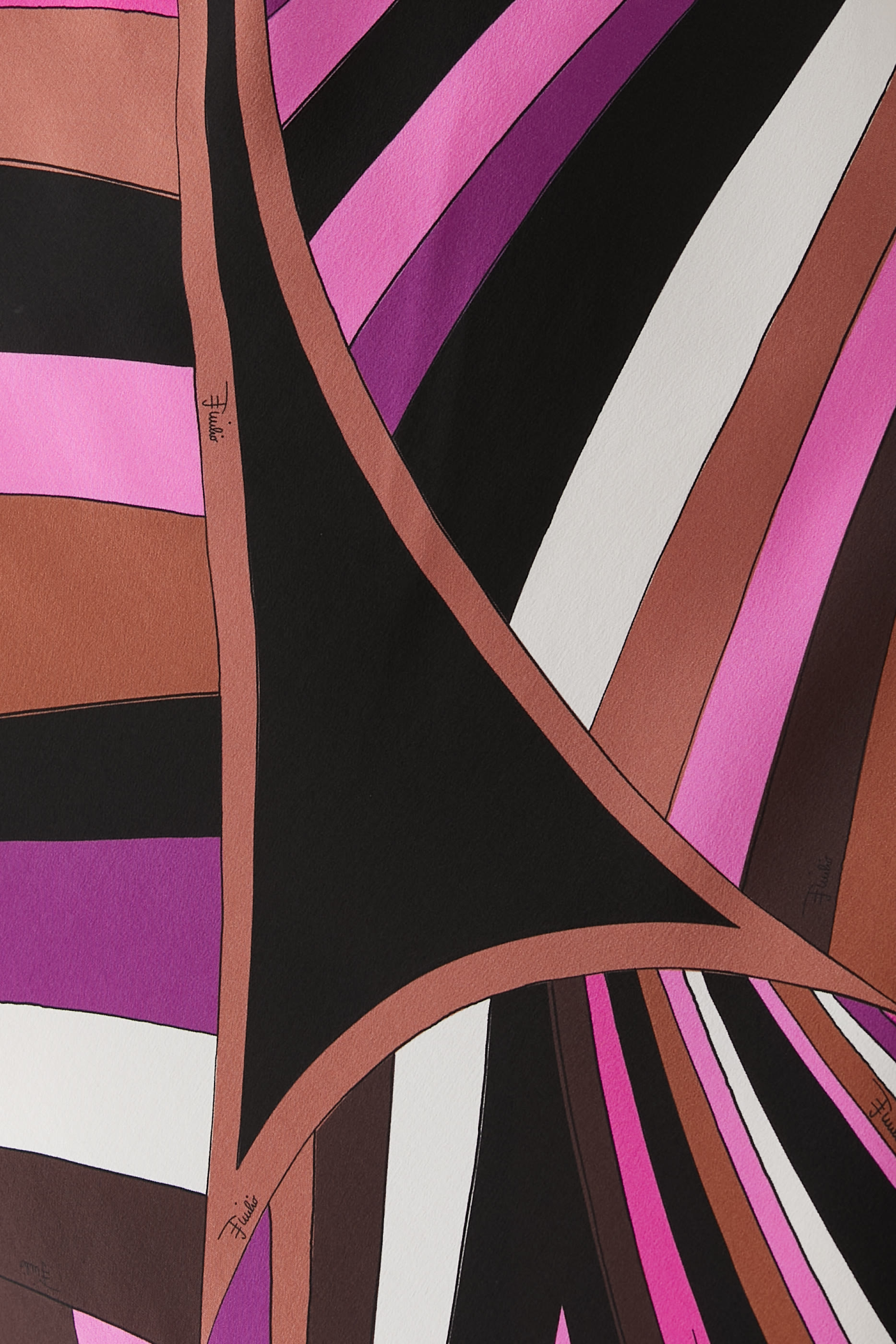 Iride-Print Silk Dress