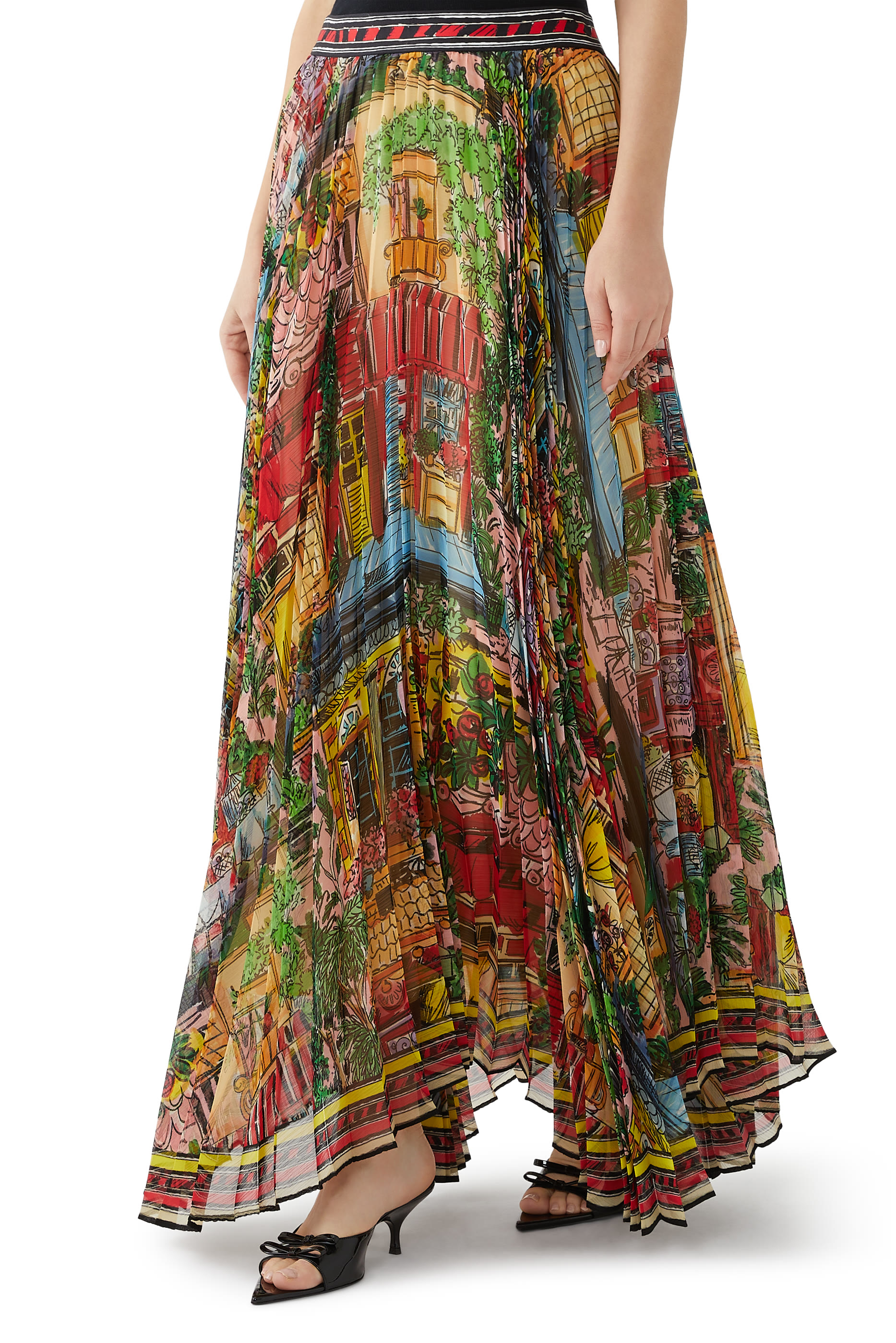 Katz Maxi Pleated Skirt