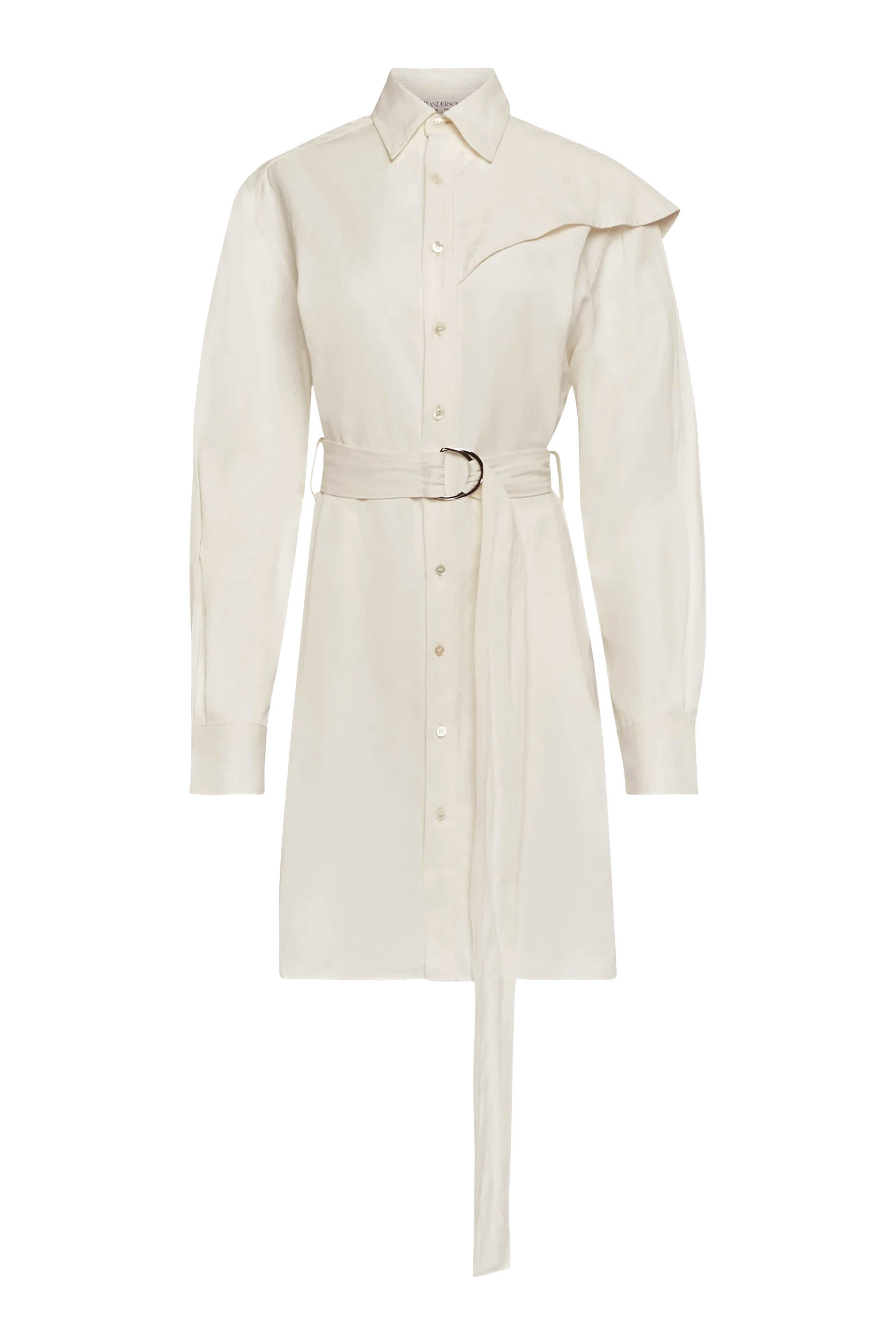 Cape Shoulder Shirt Dress