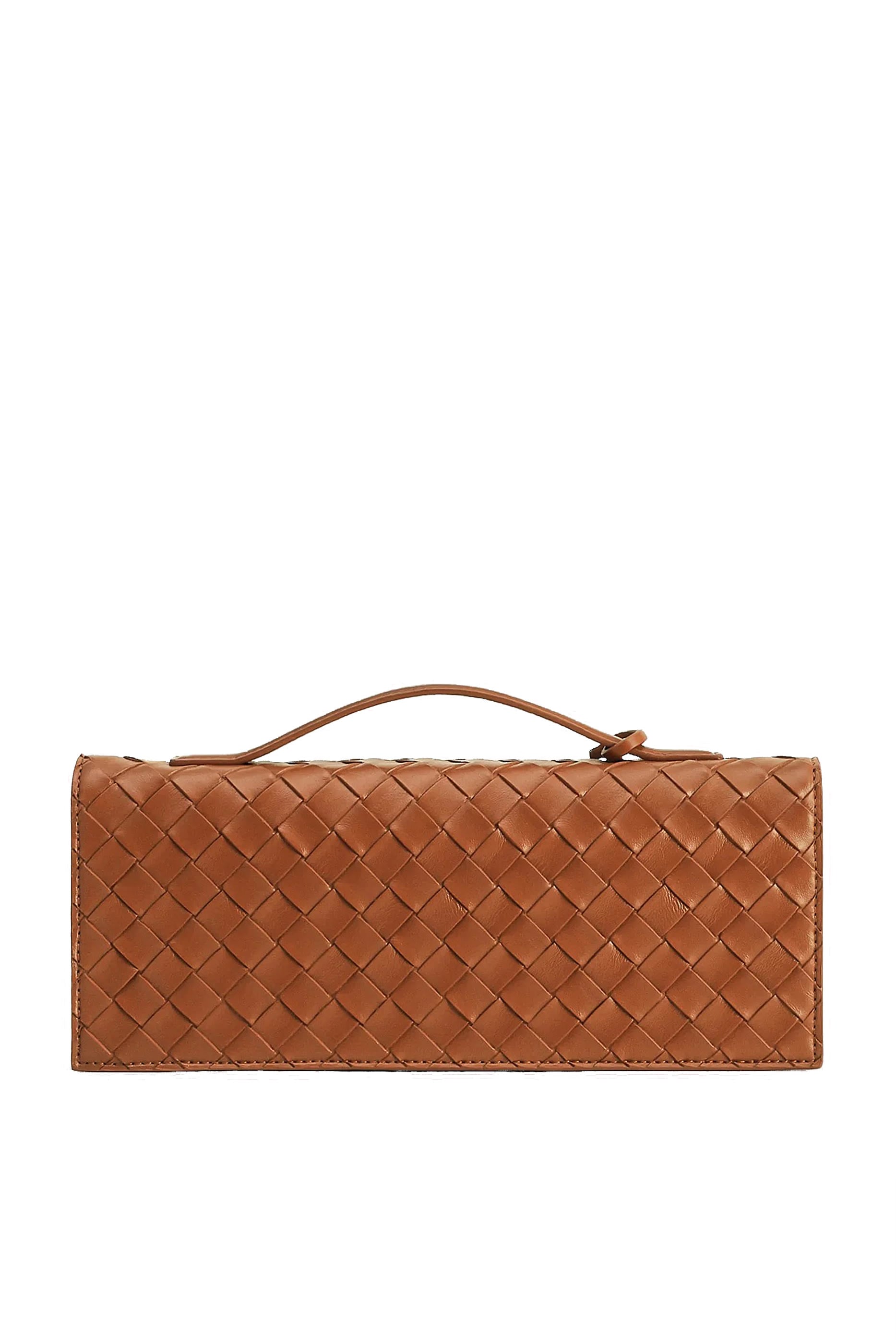  Celeste Woven Textured Envelope Top Handle Bag 