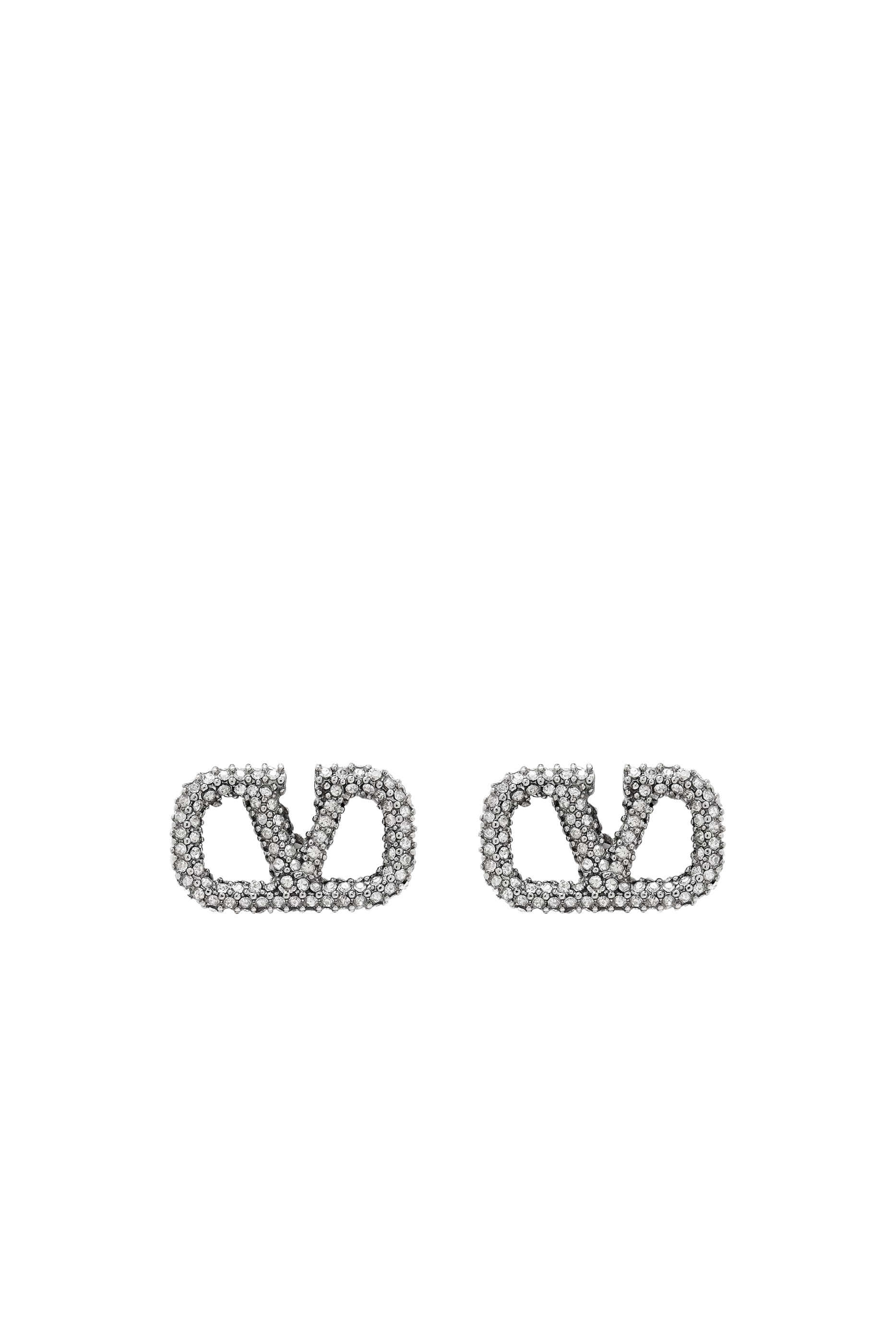 VLogo Signature Earrings in Metal and Swarovski® Crystals