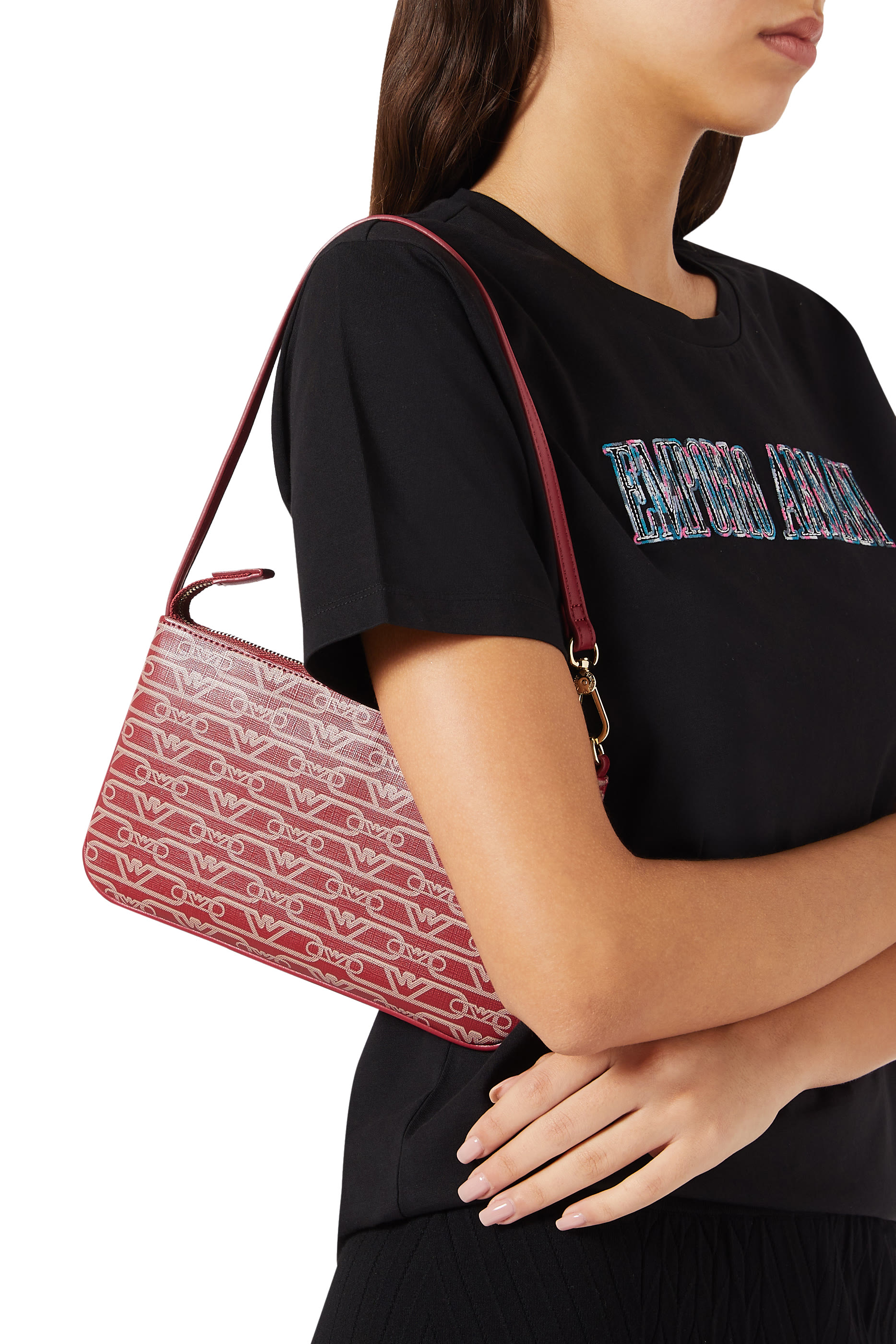  All-Over Monogram Print Bag