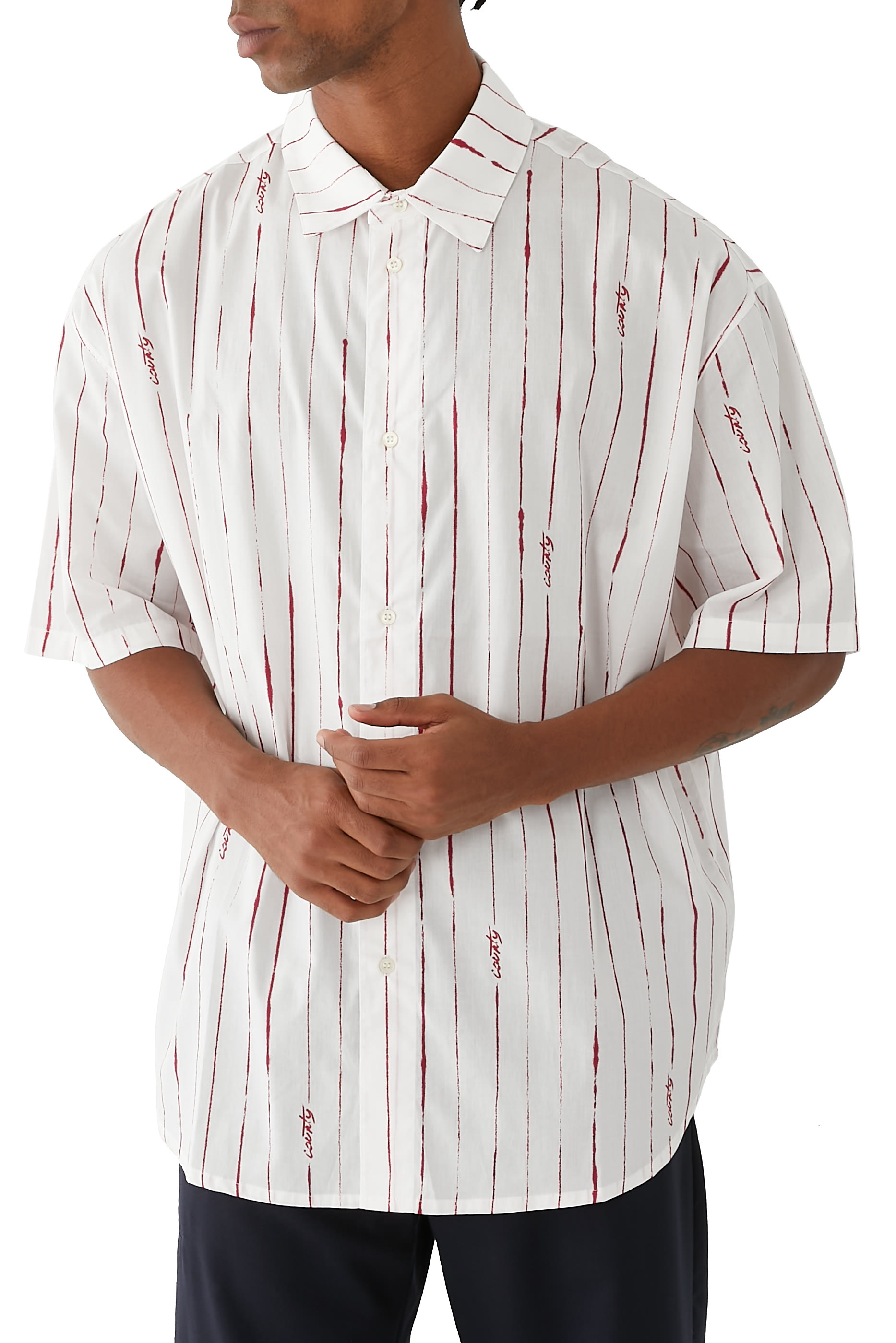 County Pinstripes Over Shirt