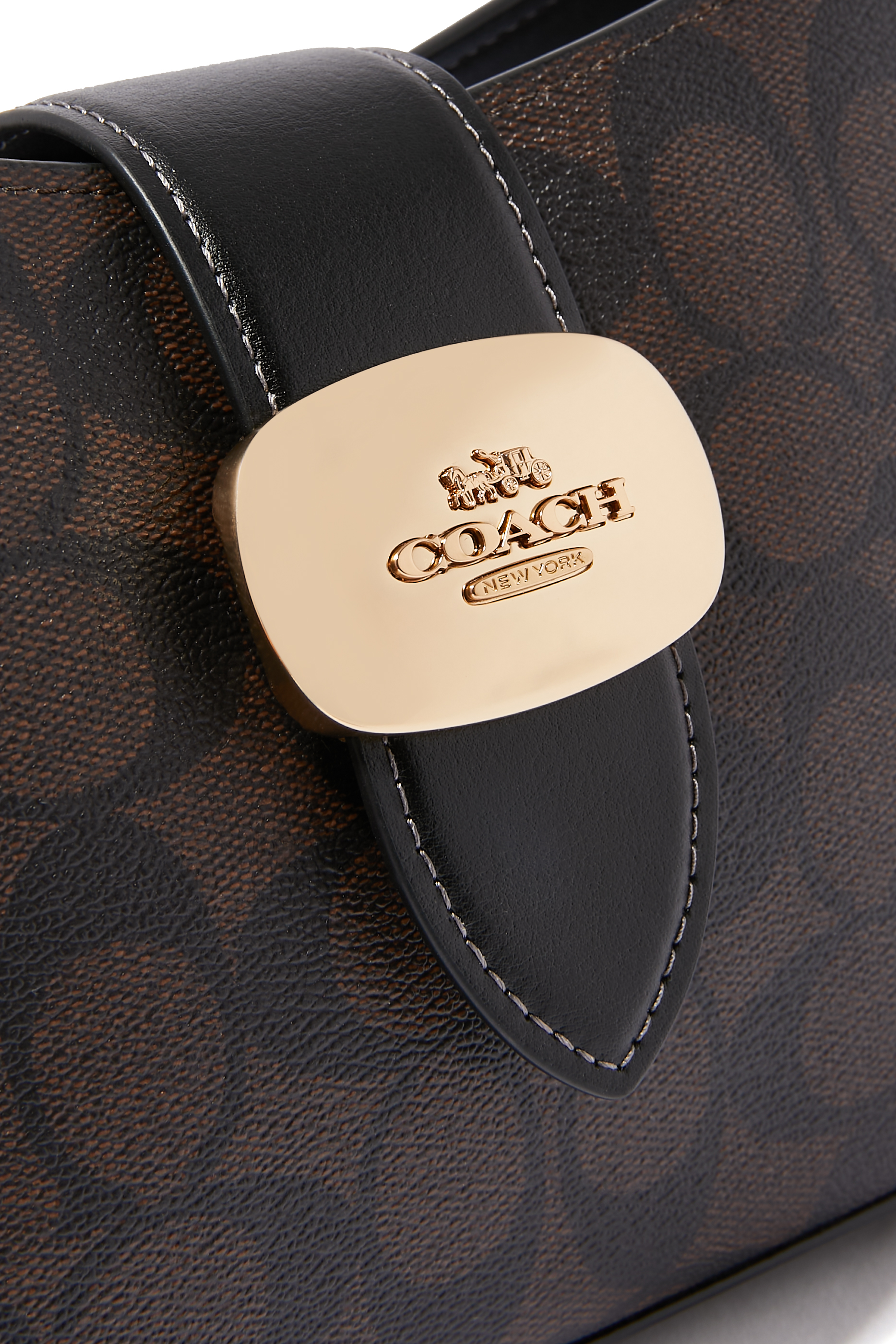 Eliza Signature Canvas Shoulder Bag