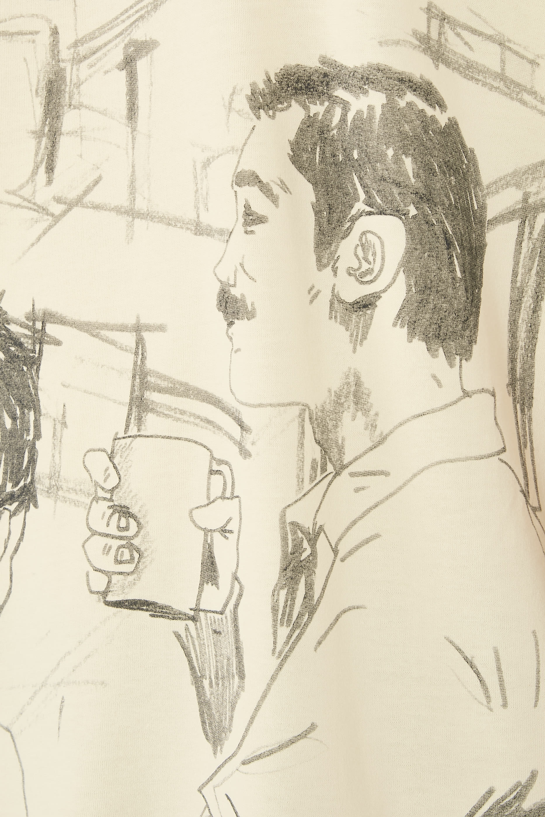 Cafe Scene All-Over Print T-Shirt