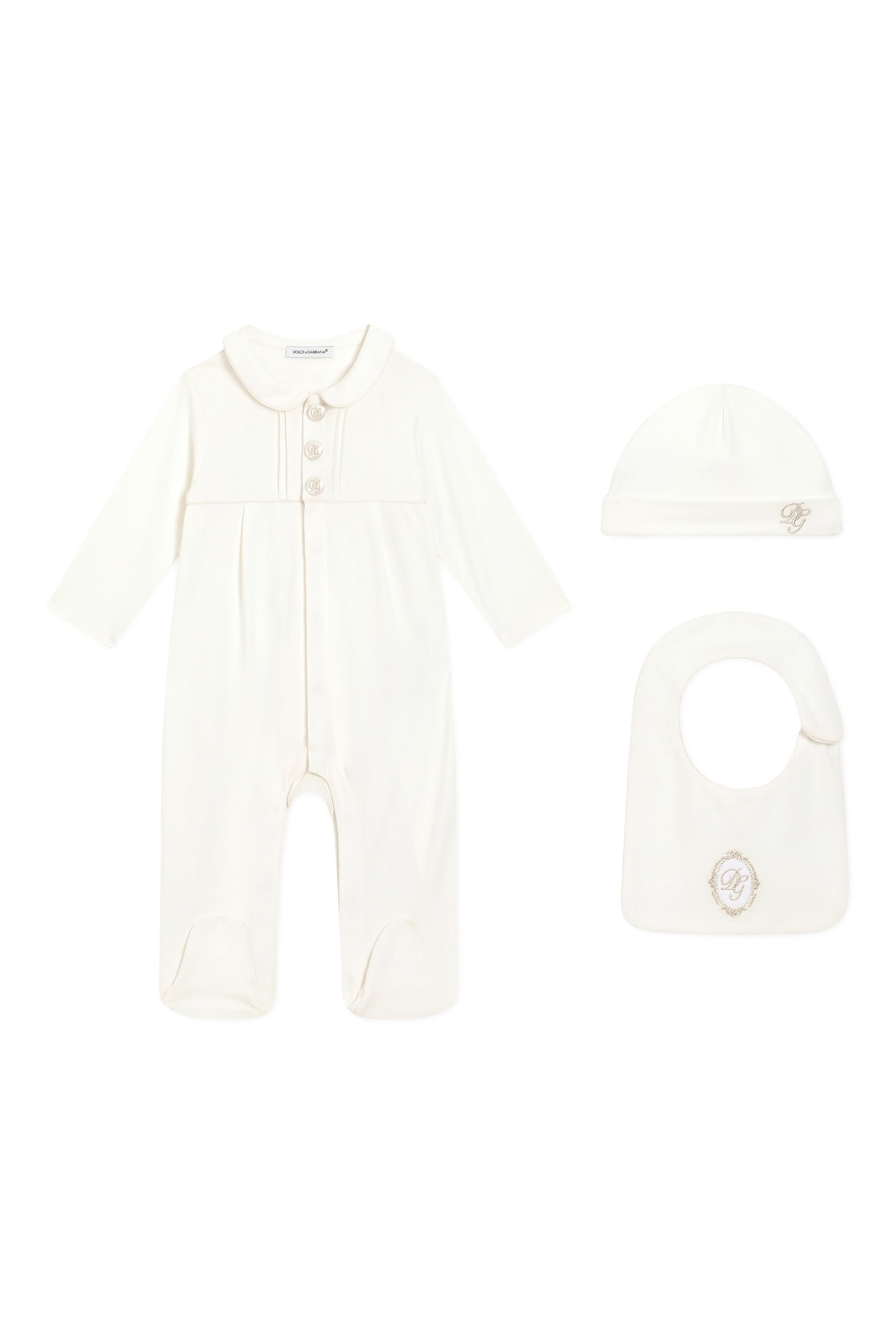 Kids Piqué and Interlock Bodysuit, Set of 3