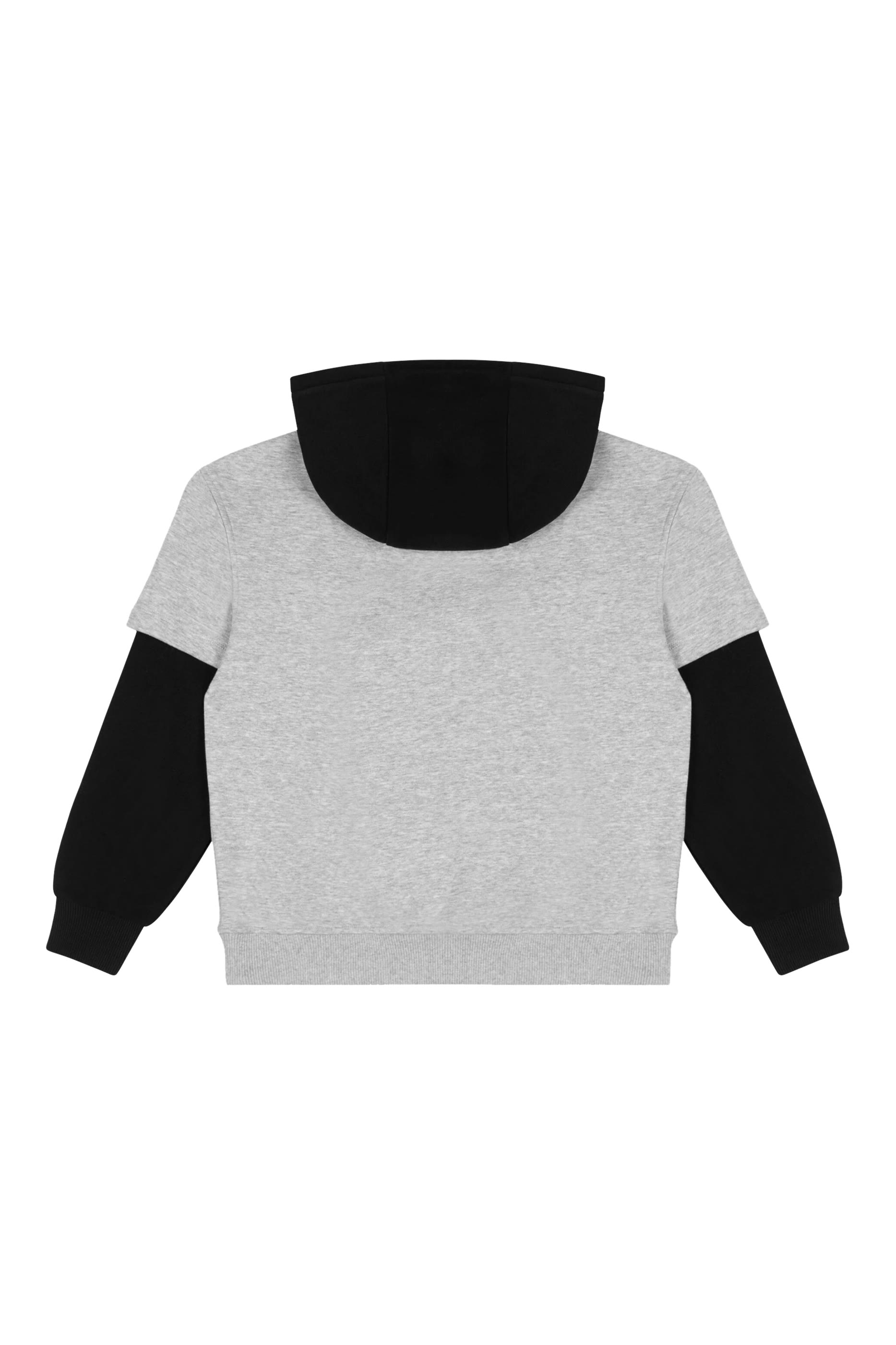 Kids Upside Down Logo-Print Hoodie