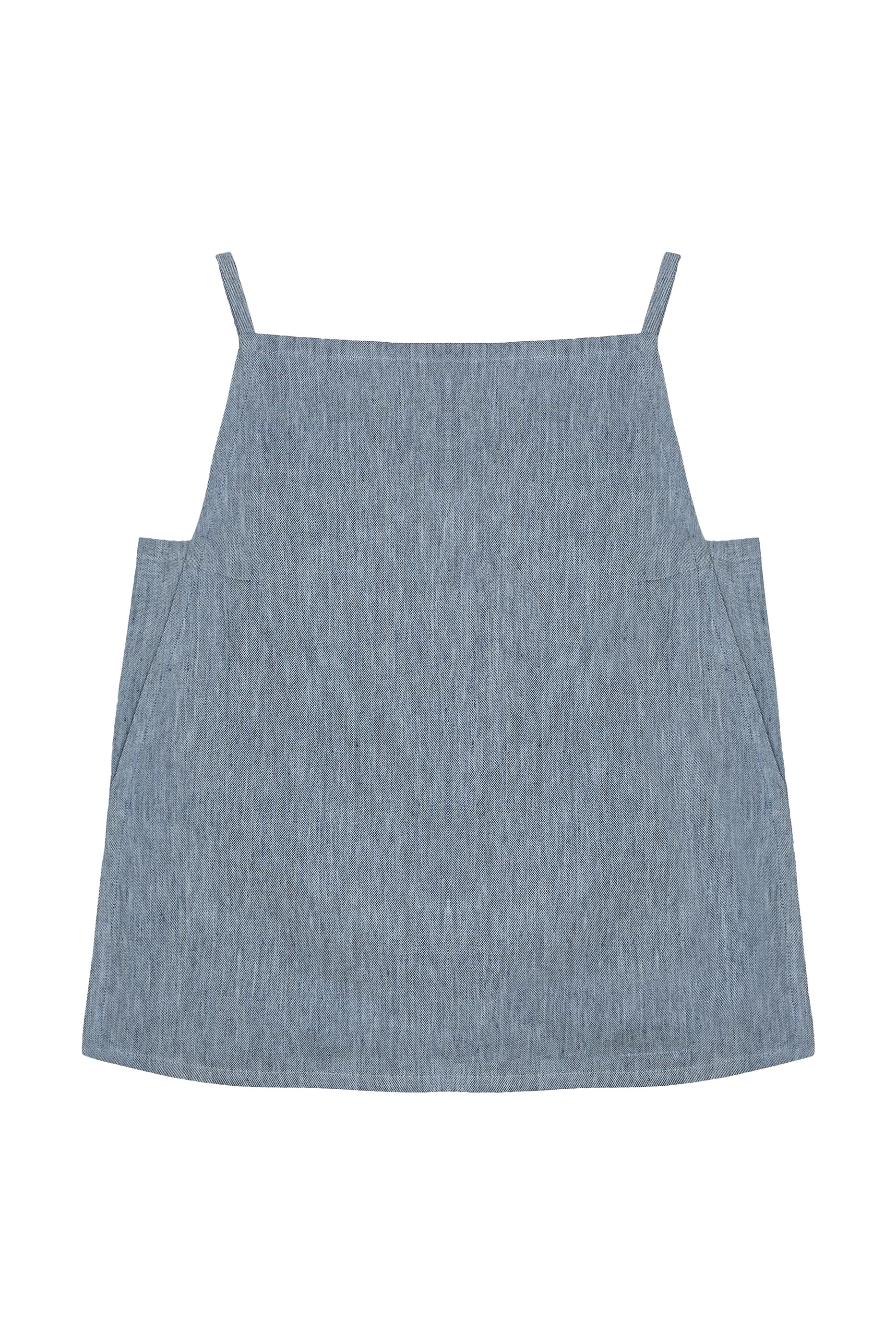 Apron Top in Fluid Linen