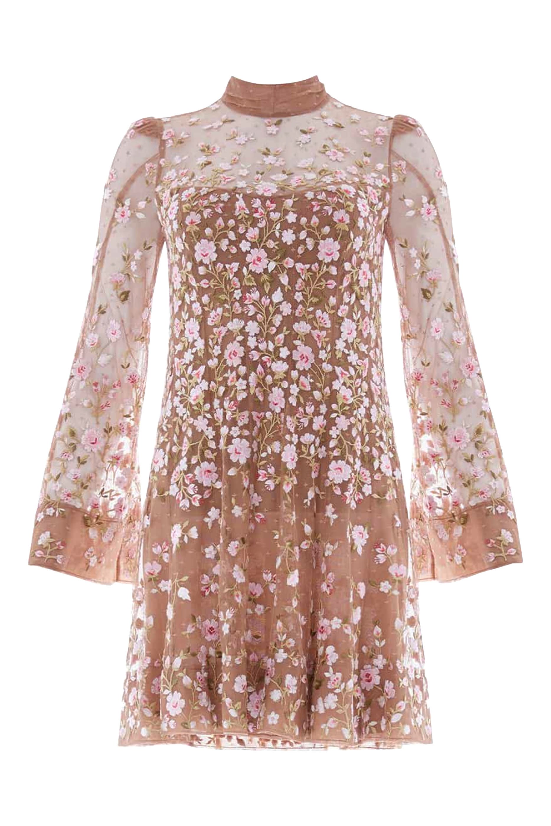 Sylvia Rose Long Sleeve Micro Mini Dress 