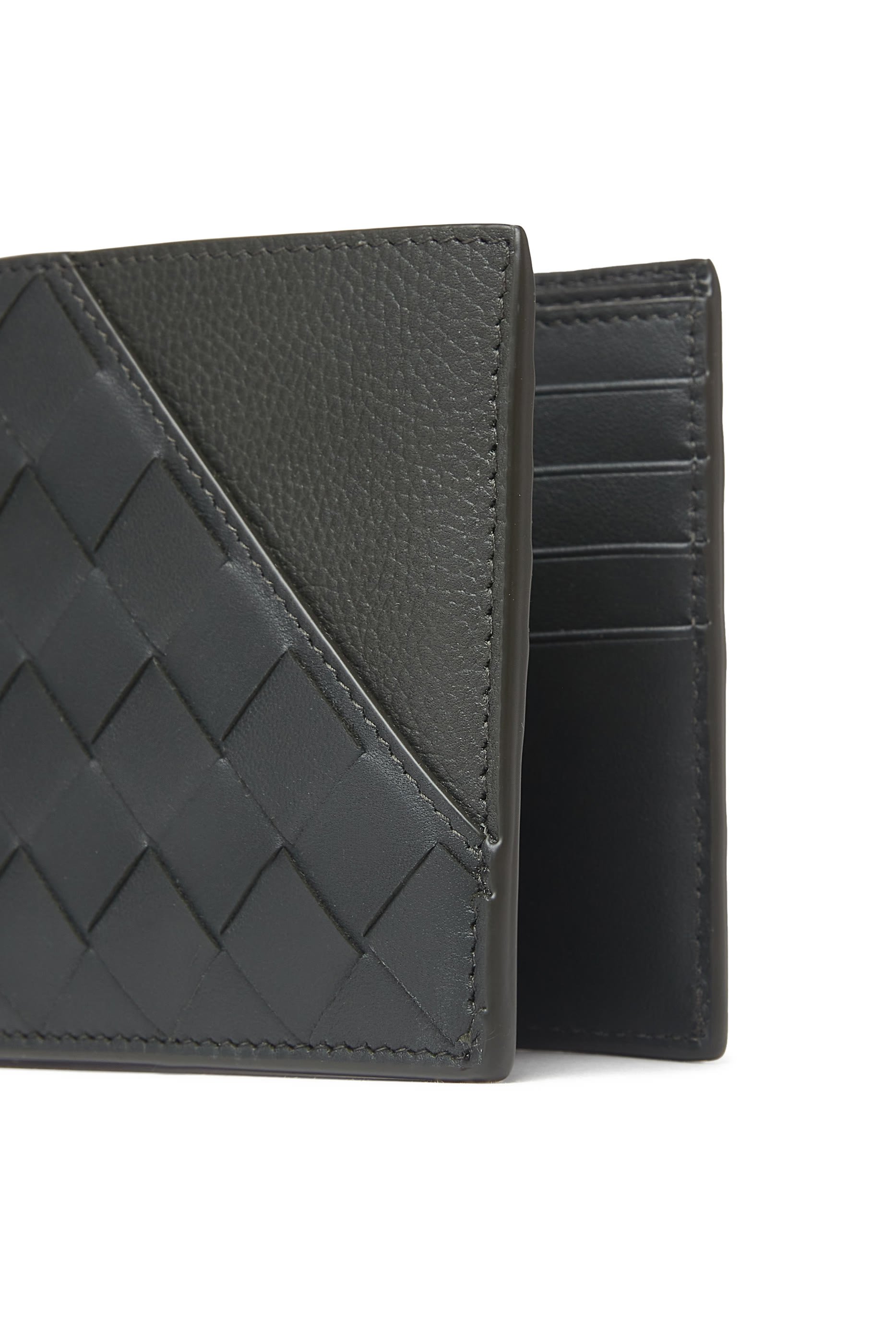 Intrecciato Diagonal Bi-Fold Wallet