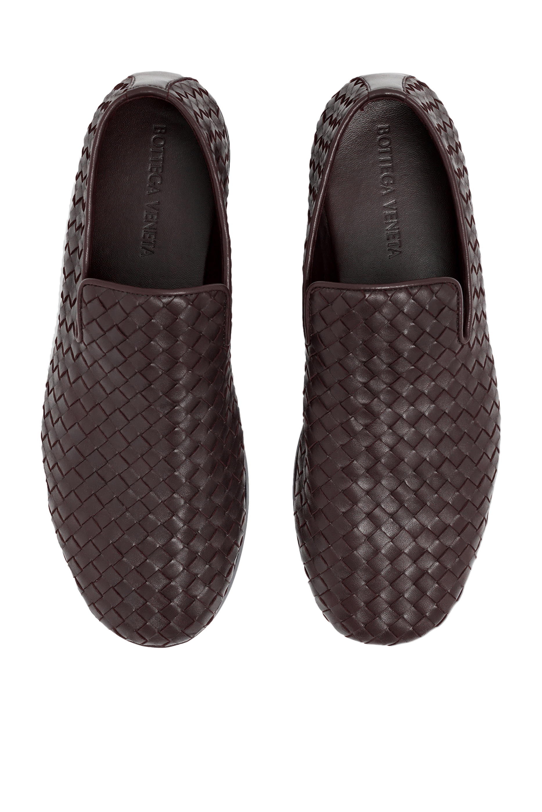Intrecciato Leather Slippers