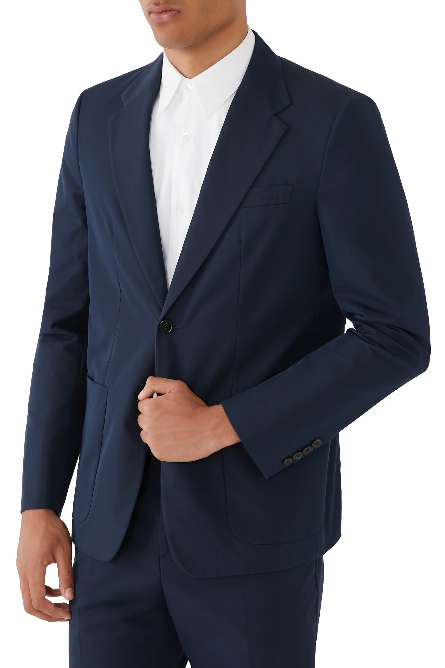 Embossed Cotton Twill Jacket