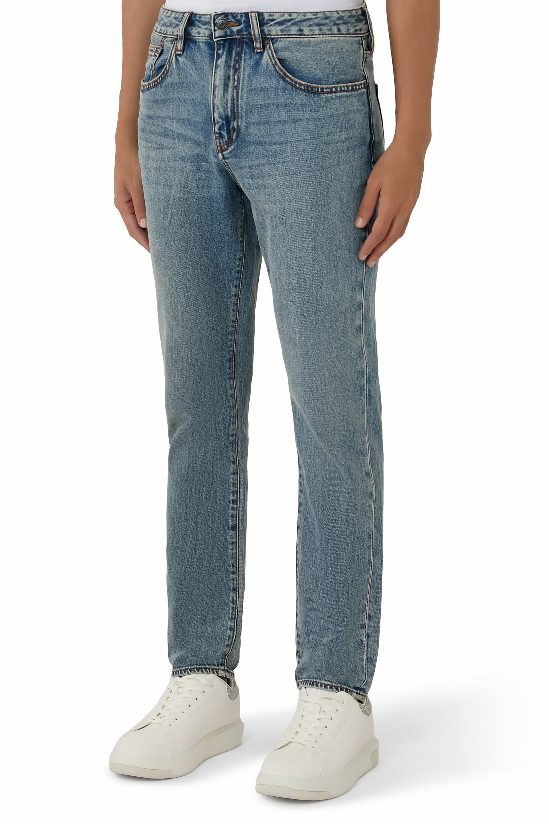 One Block Up Slim Denim Pants