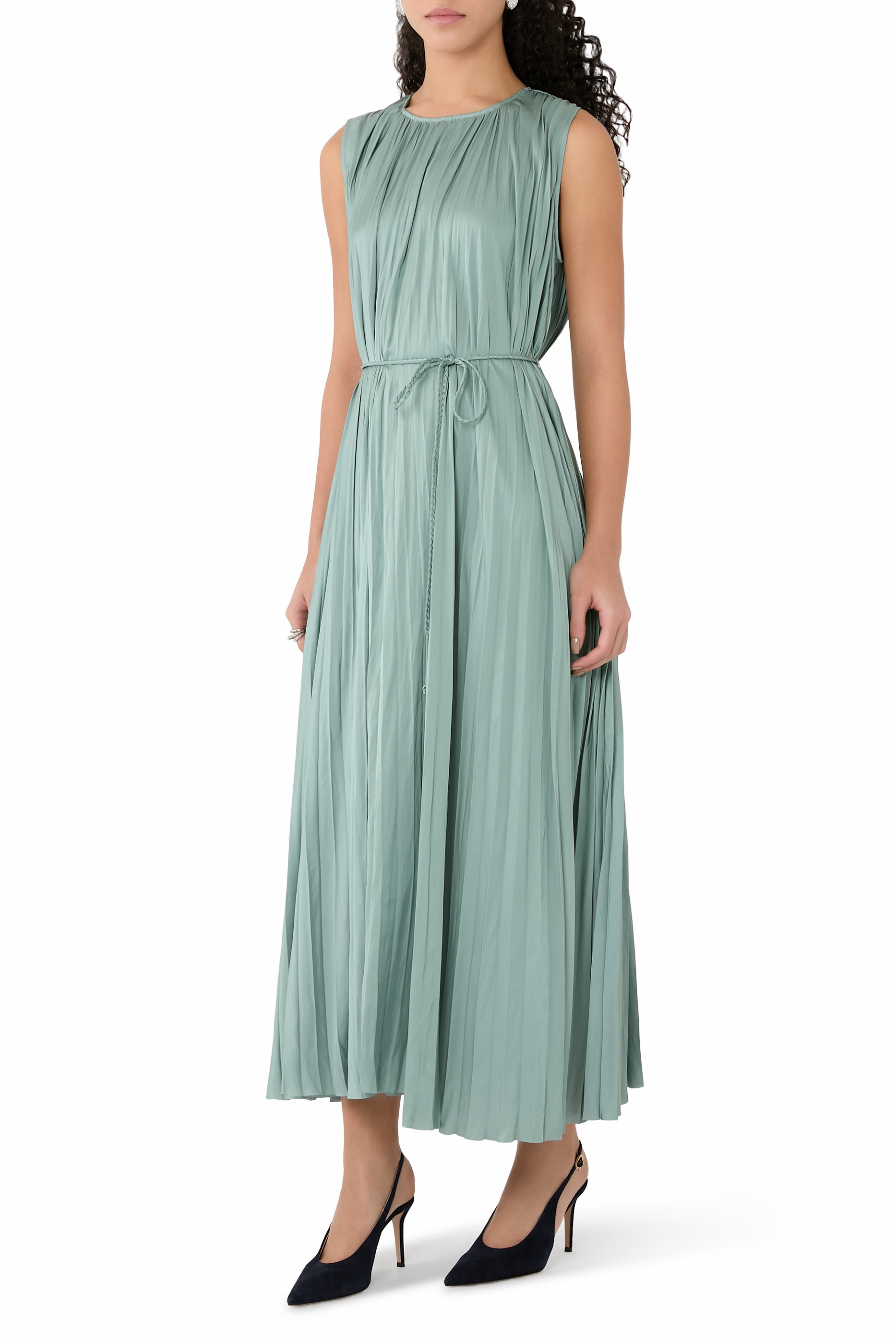 Fianna Pleated Midi Dress