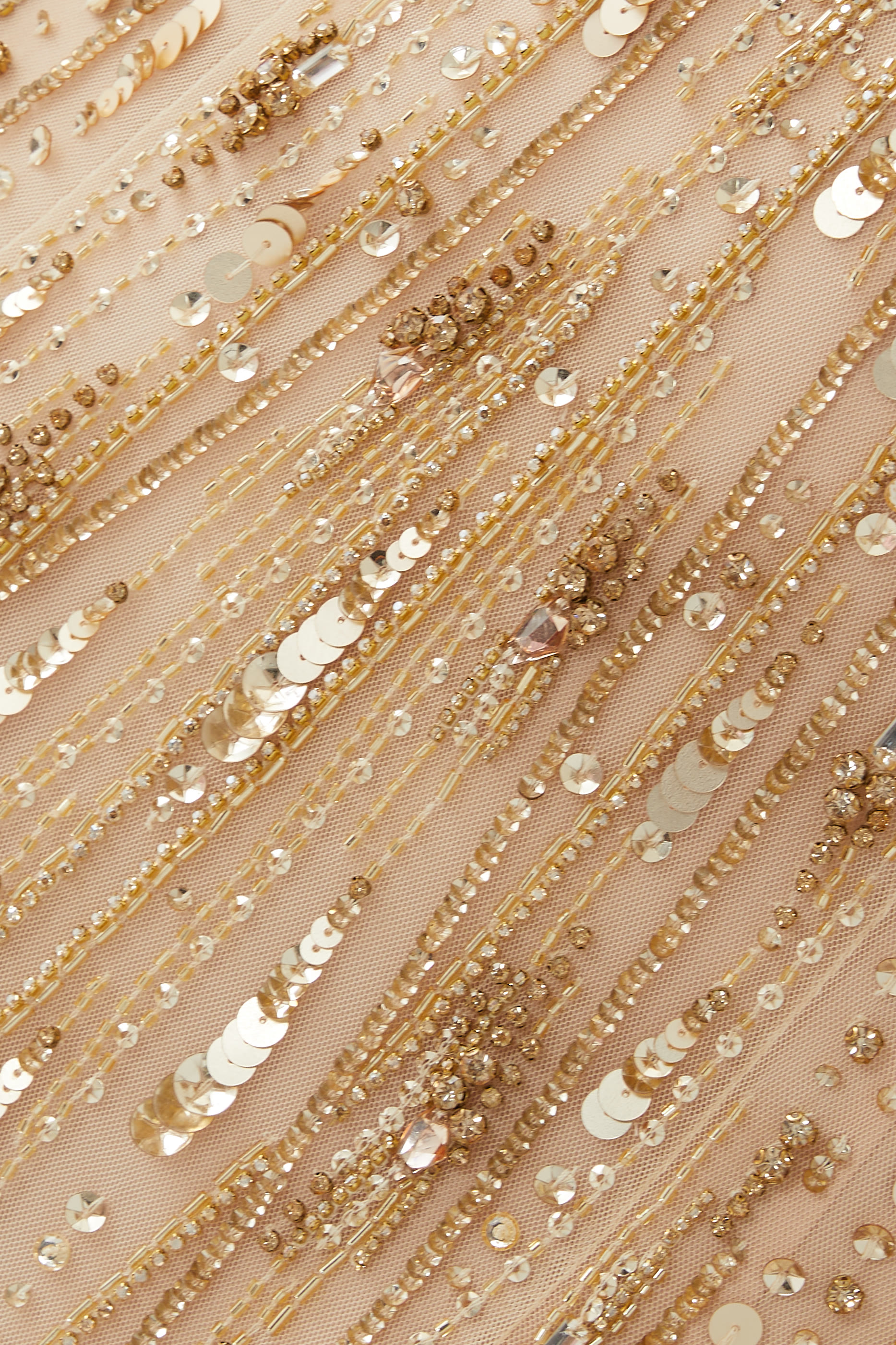 Elbe Long Sleeve Embellished Gown