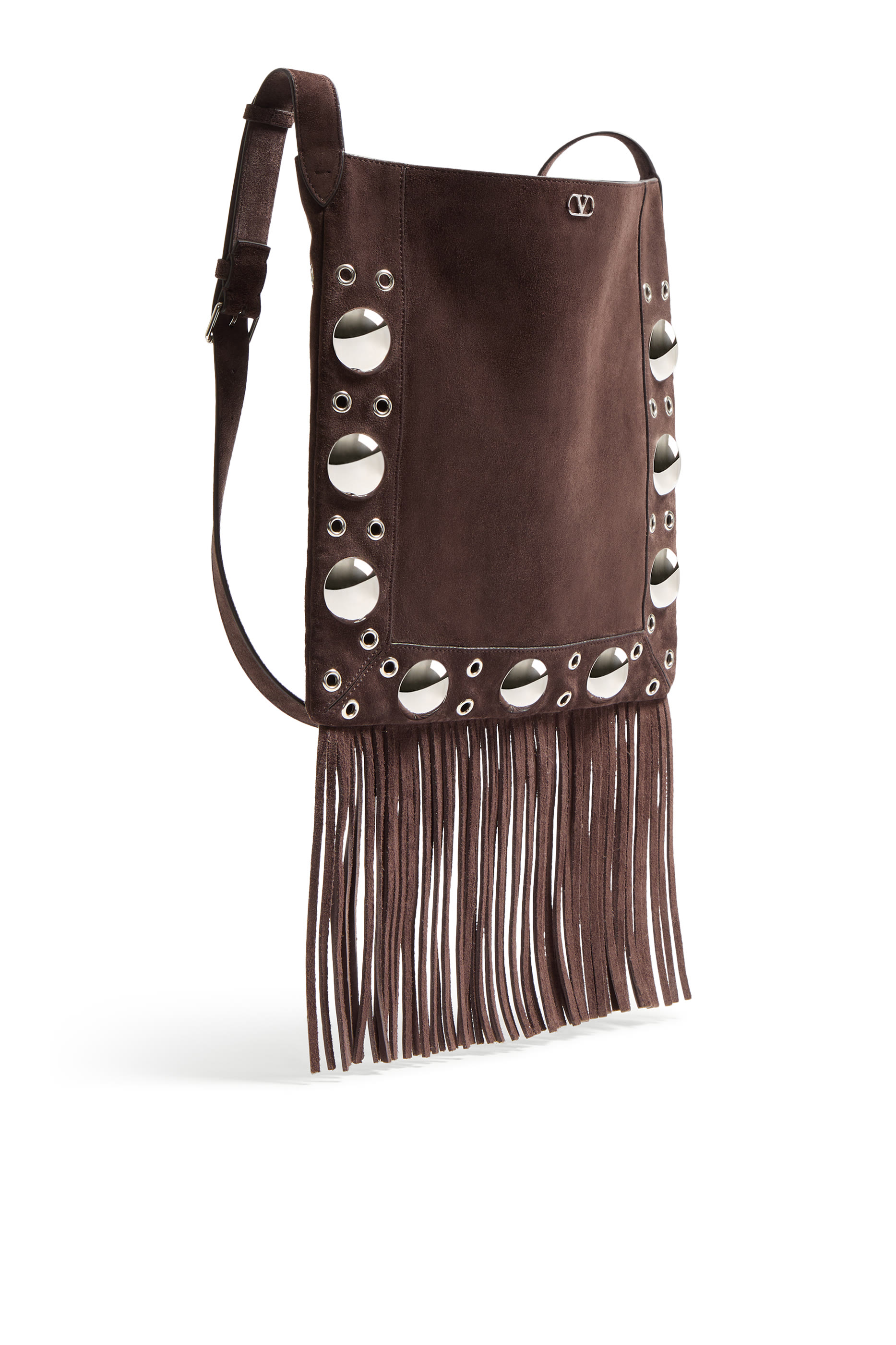 Nellcôte Suede Shoulder Bag with Fringes