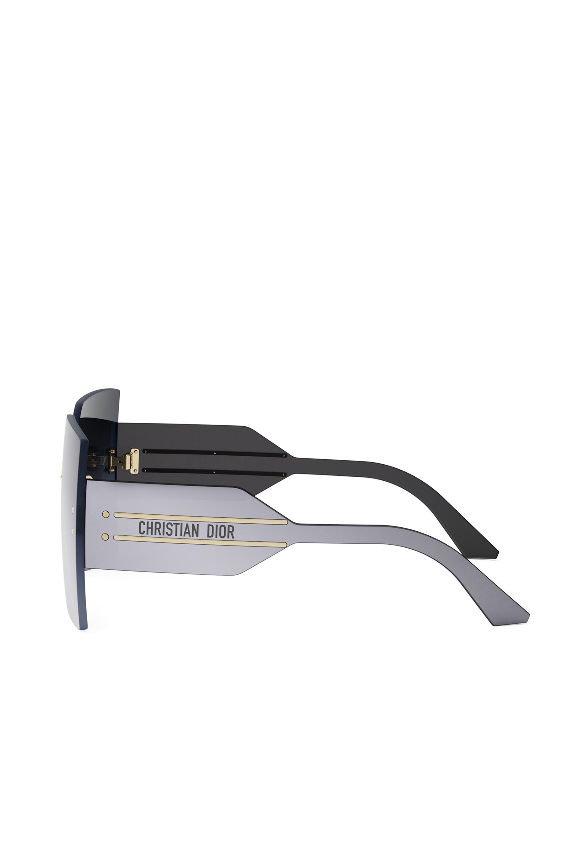 DiorClub M5U Silver Geometric Sunglasses