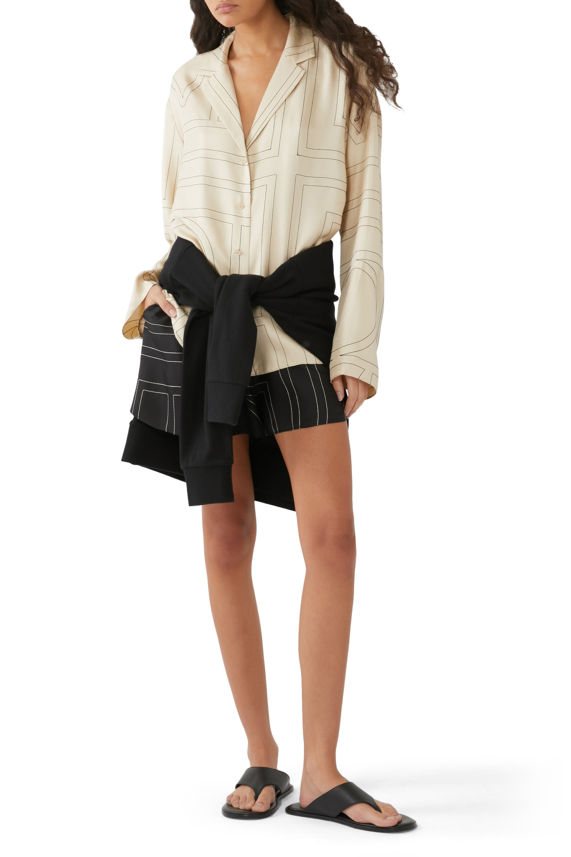 Monogram Silk Pyjamas Shorts