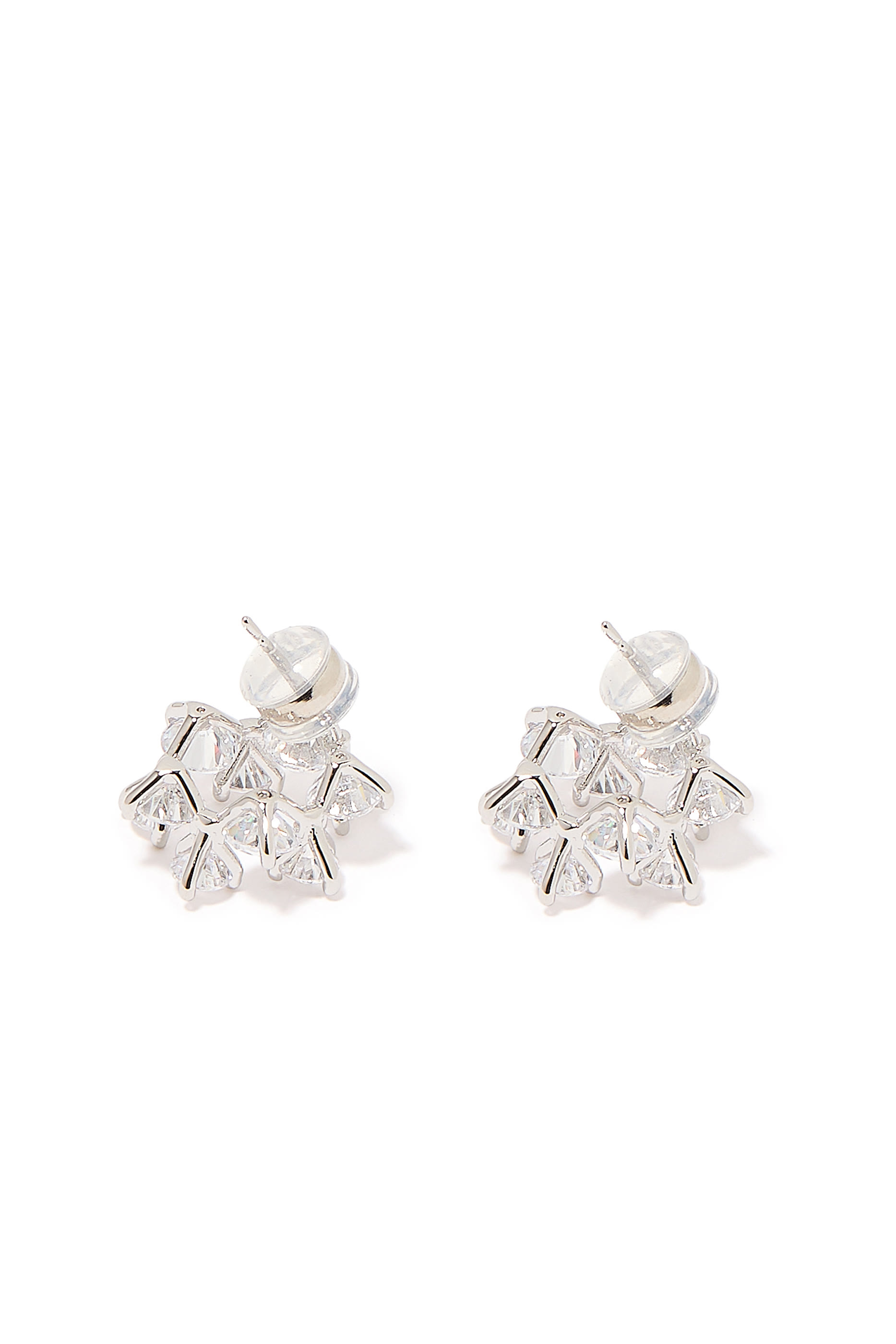 Crystal Flower Shaped Studs
