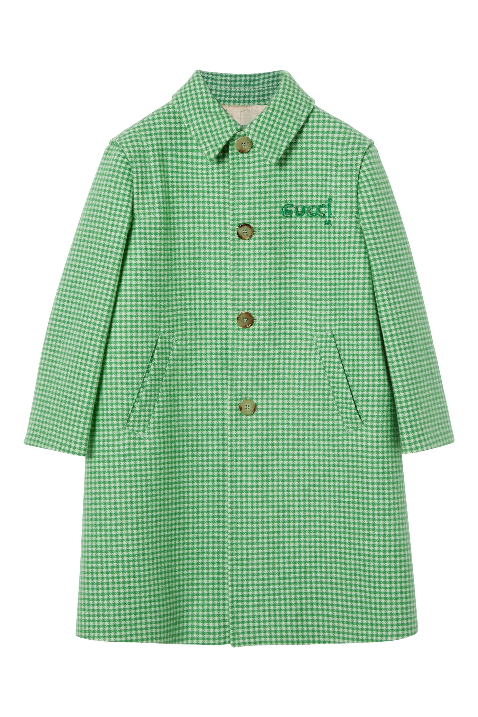 Kids Gingham Coat 