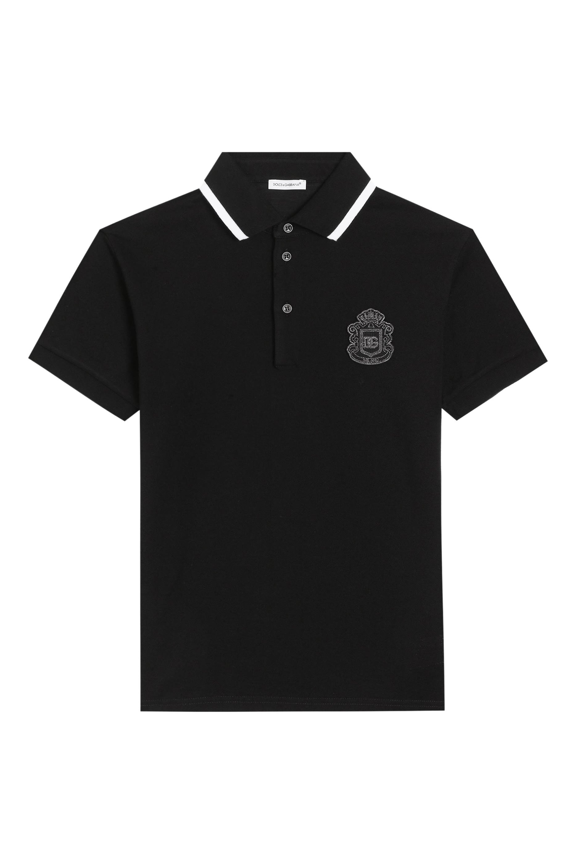 Kids DG Heraldic Patch Piqu&eacute; Polo Shirt