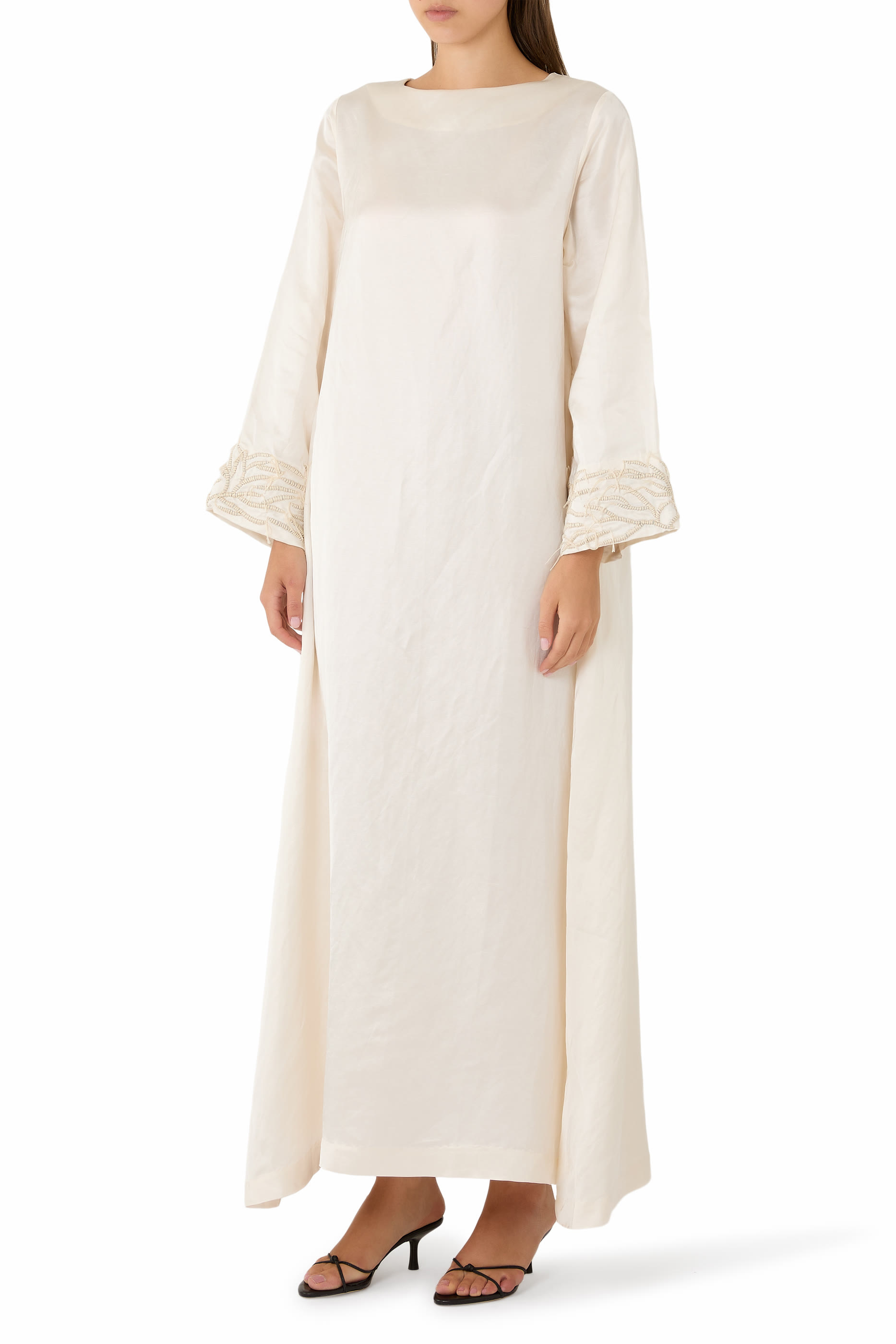 Embroidered Bell Sleeve Dress 