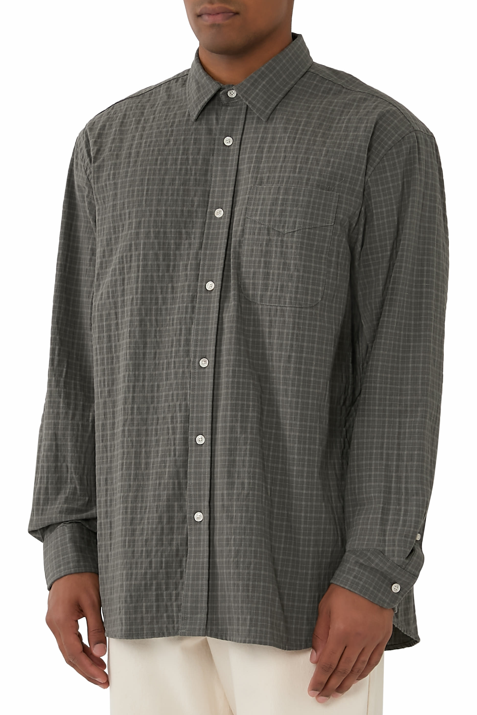 Scout Relaxed Fit Micro Check Shirt
