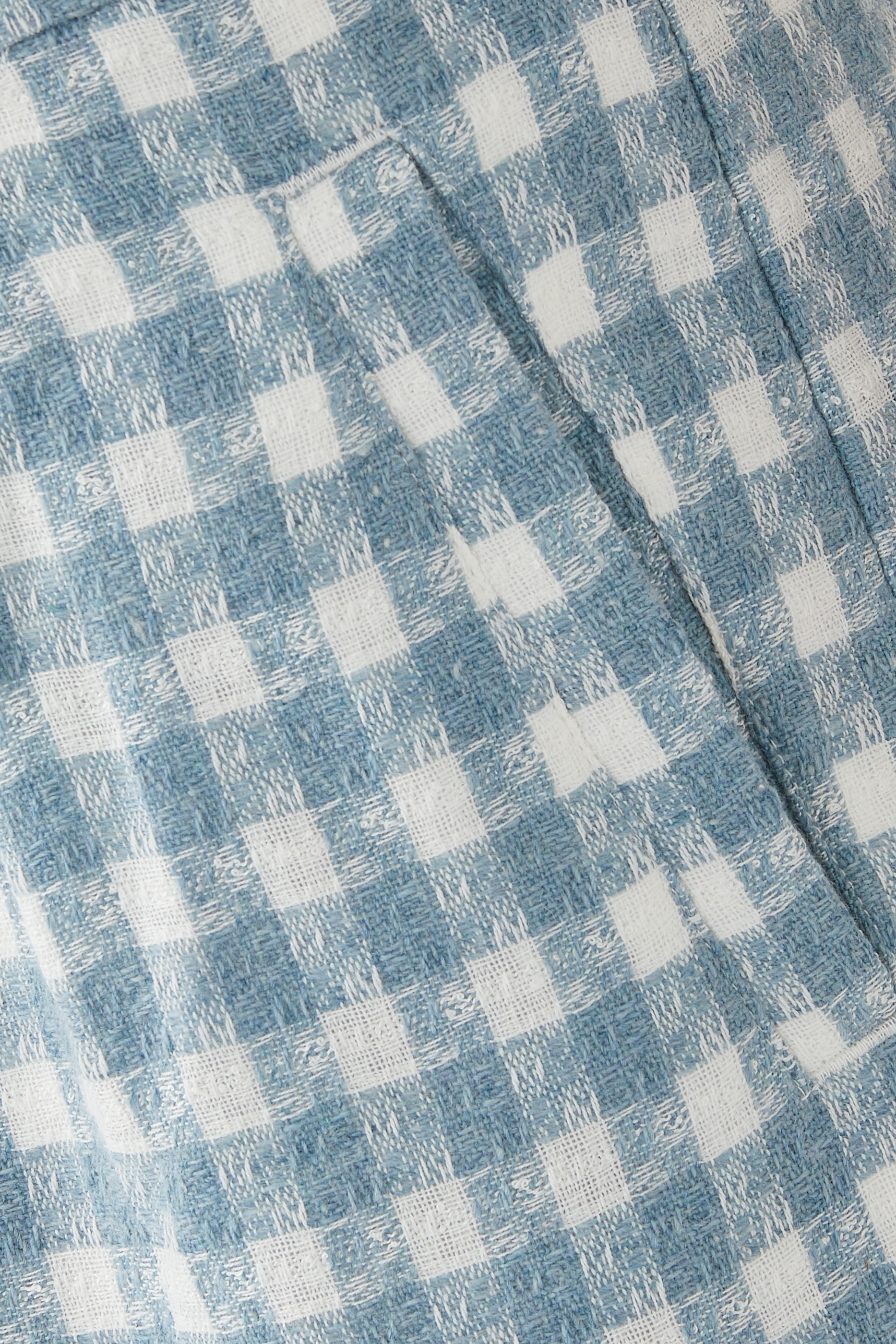 Plaid Pleated Shorts