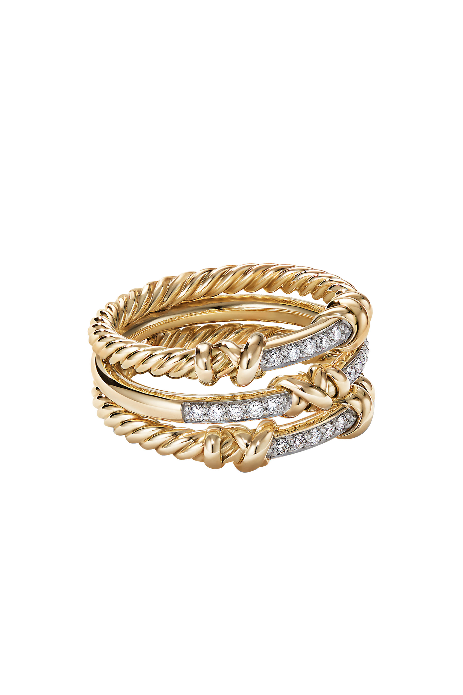 Helena Wrap Petite Ring, 18K Yellow Gold & Diamonds