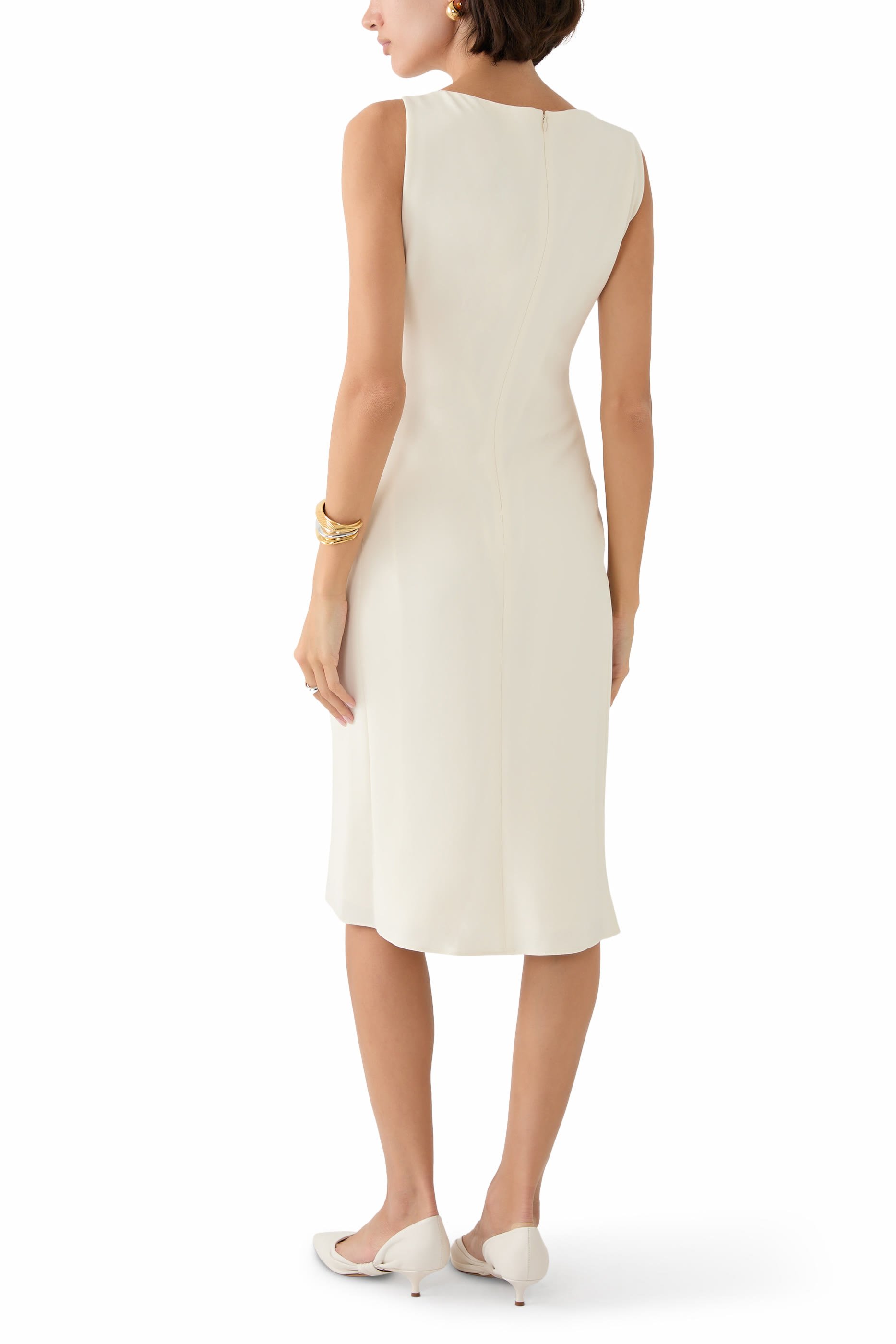 Flared Dress in Admiral Crepe